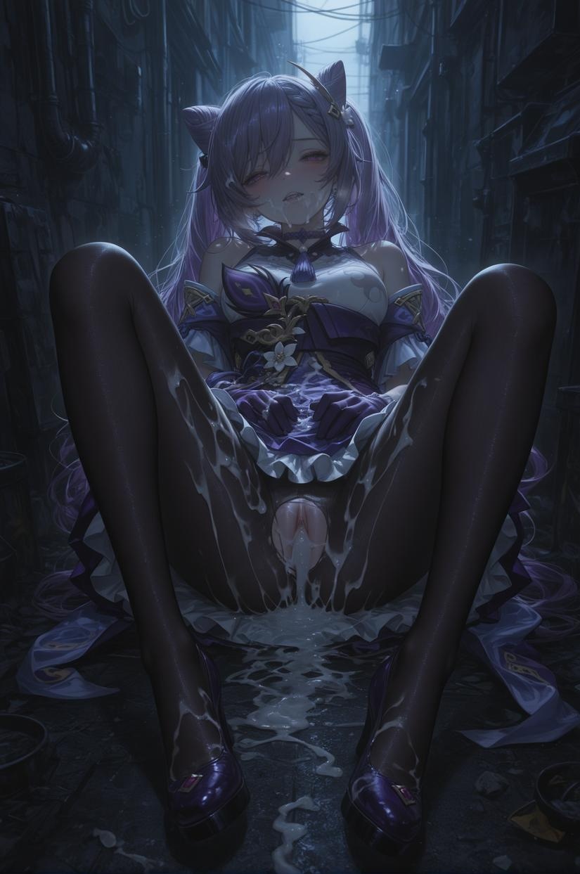AI 생성 애니메이션 소녀 - [2D] 刻晴Keqing: 원신 보라색 머리 대가슴 다채로운 캐릭터 학생 간호사 메이드 토끼 의상 체조복 가죽 투명 노출 앞치마 치파오 유혹 152P
