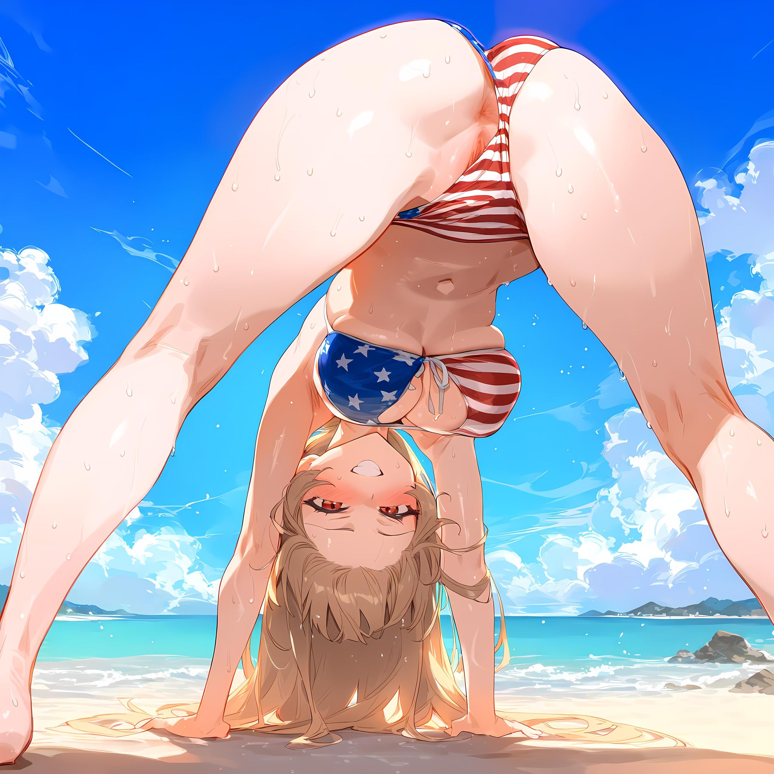 AI生成アニメ少女 - Furen：粉色の長髪、巨乳、多キャラクター 学生、ナース、メイド、ウサギ、体操服、レザー、透明な裸エプロン、開脚誘惑 75P