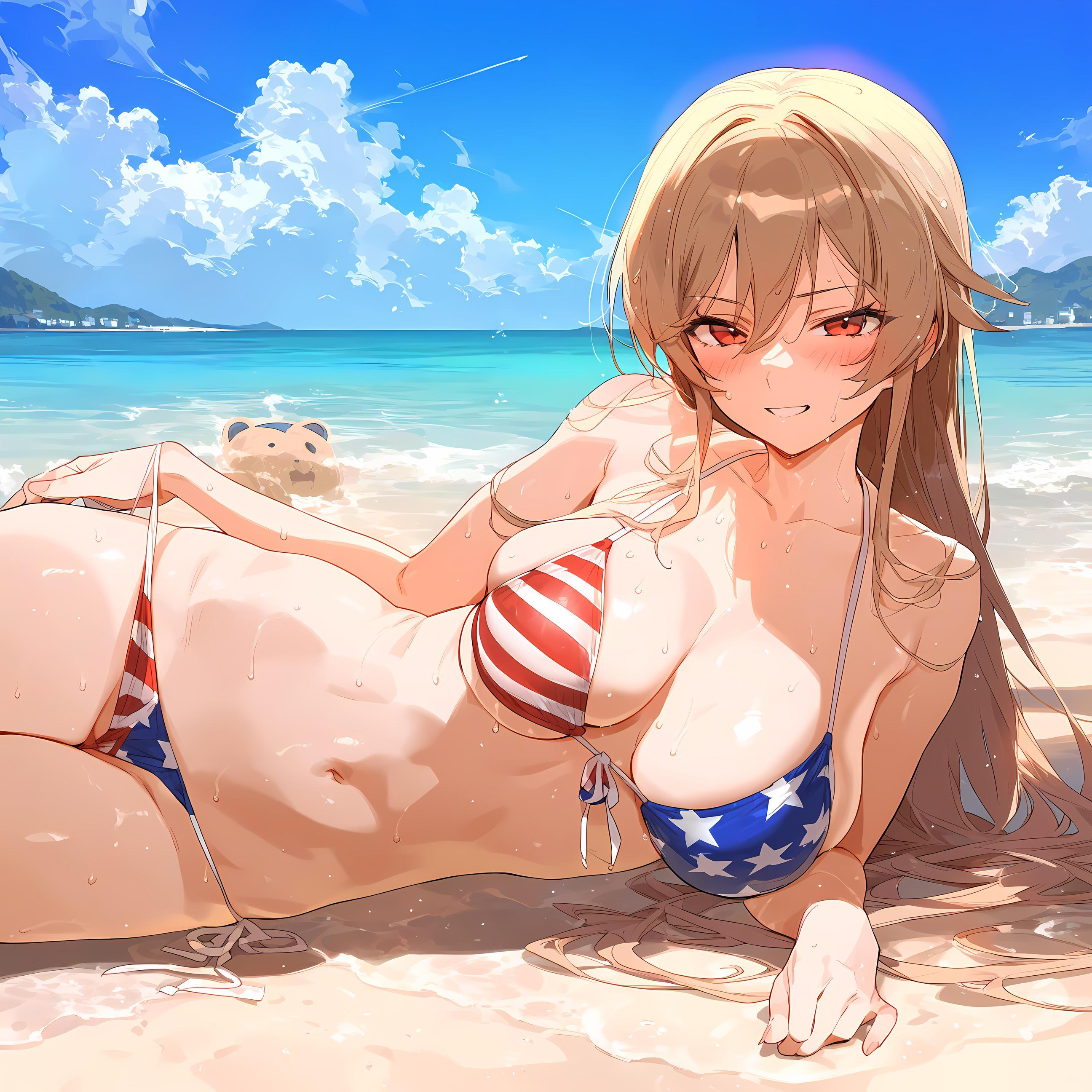 AI生成アニメ少女 - Furen：粉色の長髪、巨乳、多キャラクター 学生、ナース、メイド、ウサギ、体操服、レザー、透明な裸エプロン、開脚誘惑 75P