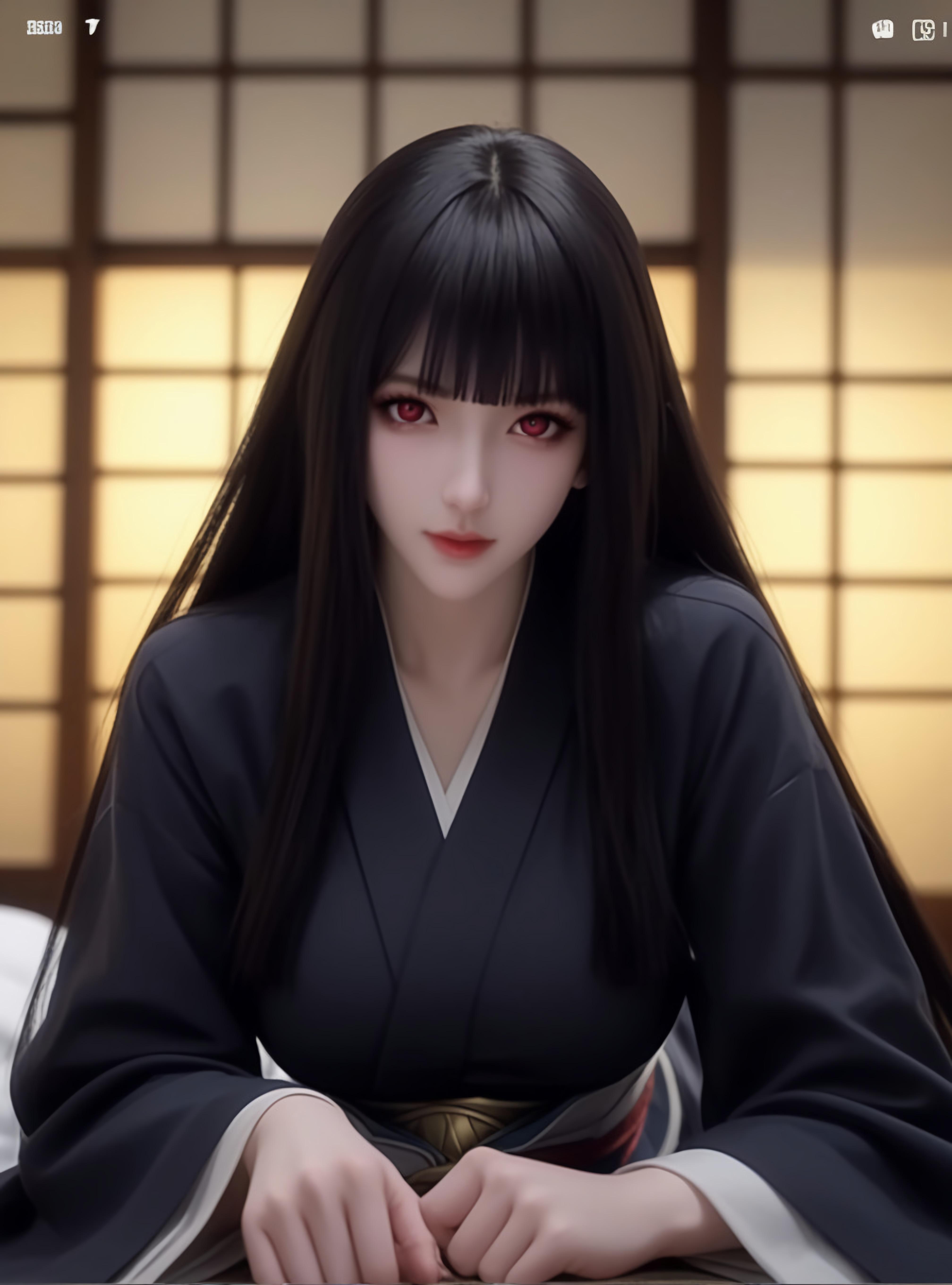 AI生成動漫女孩 - Glass：黑色短髮巨乳多角色 學生護士女僕兔郎體操服皮衣透明裸圍裙 開檔誘惑 83P