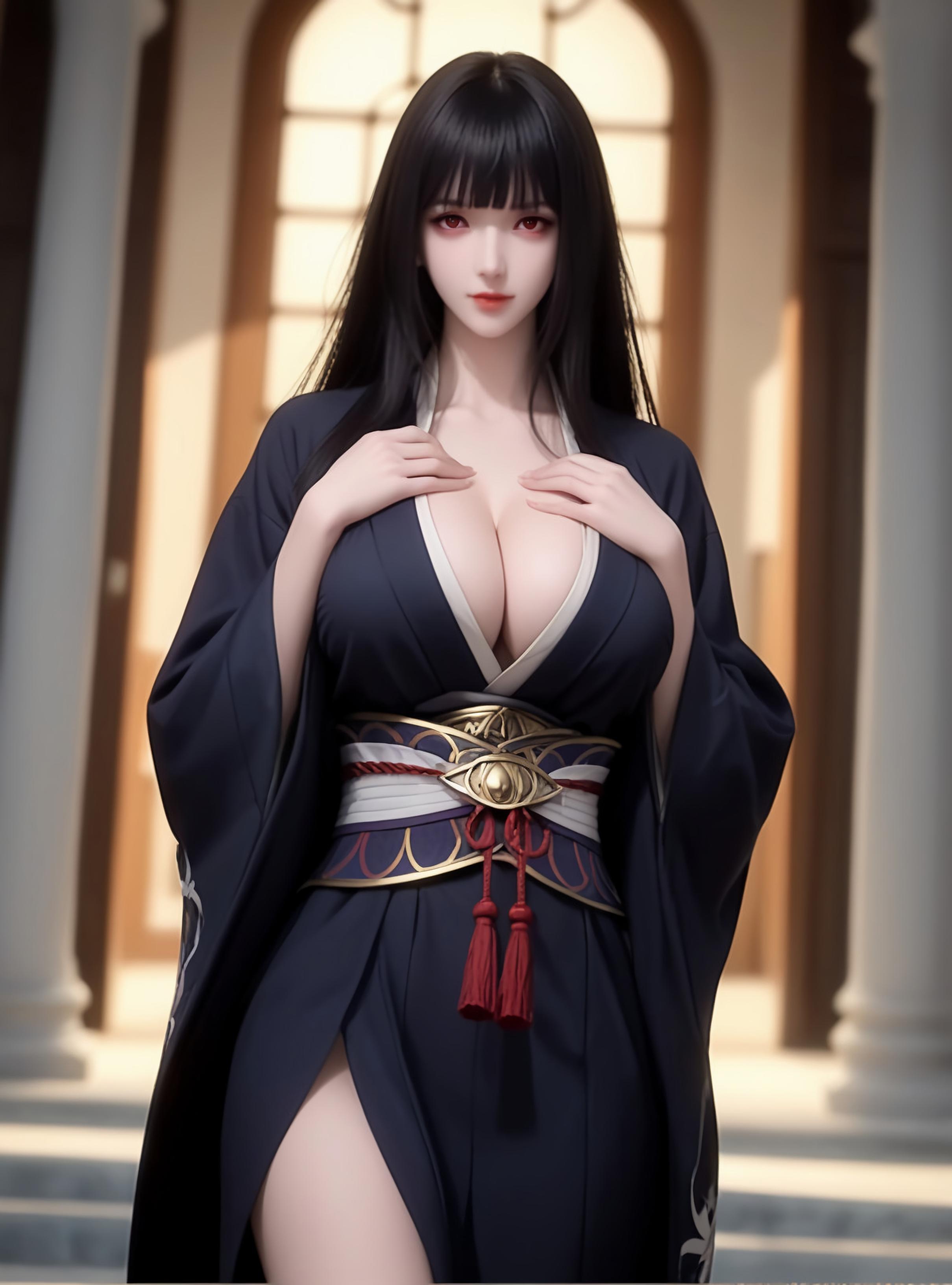 Cô Gái Anime Tạo Bởi AI - Glass: Tóc Đen Ngắn, Ngực Lớn, Nhiều Nhân Vật, Sinh Viên Y Tế, Người Hầu, Trang Phục Thể Thao, Áo Da, Tạp Dề Trong Suốt, Quyến Rũ 83P