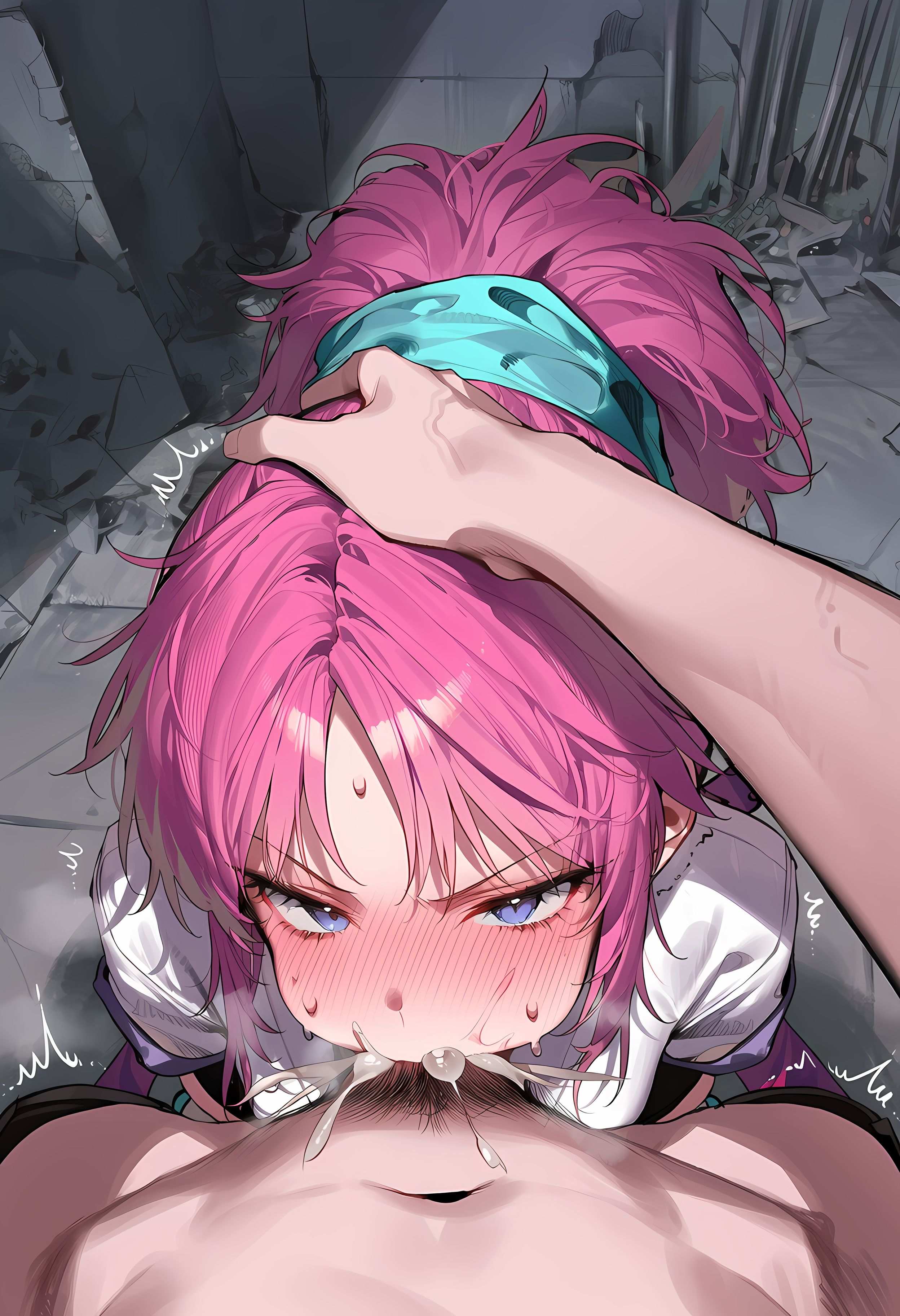 AI Generated Anime Girl - 玛奇·柯明：猎人×猎人紫发魅惑少女 低胸装诱惑撩人姿势 368P