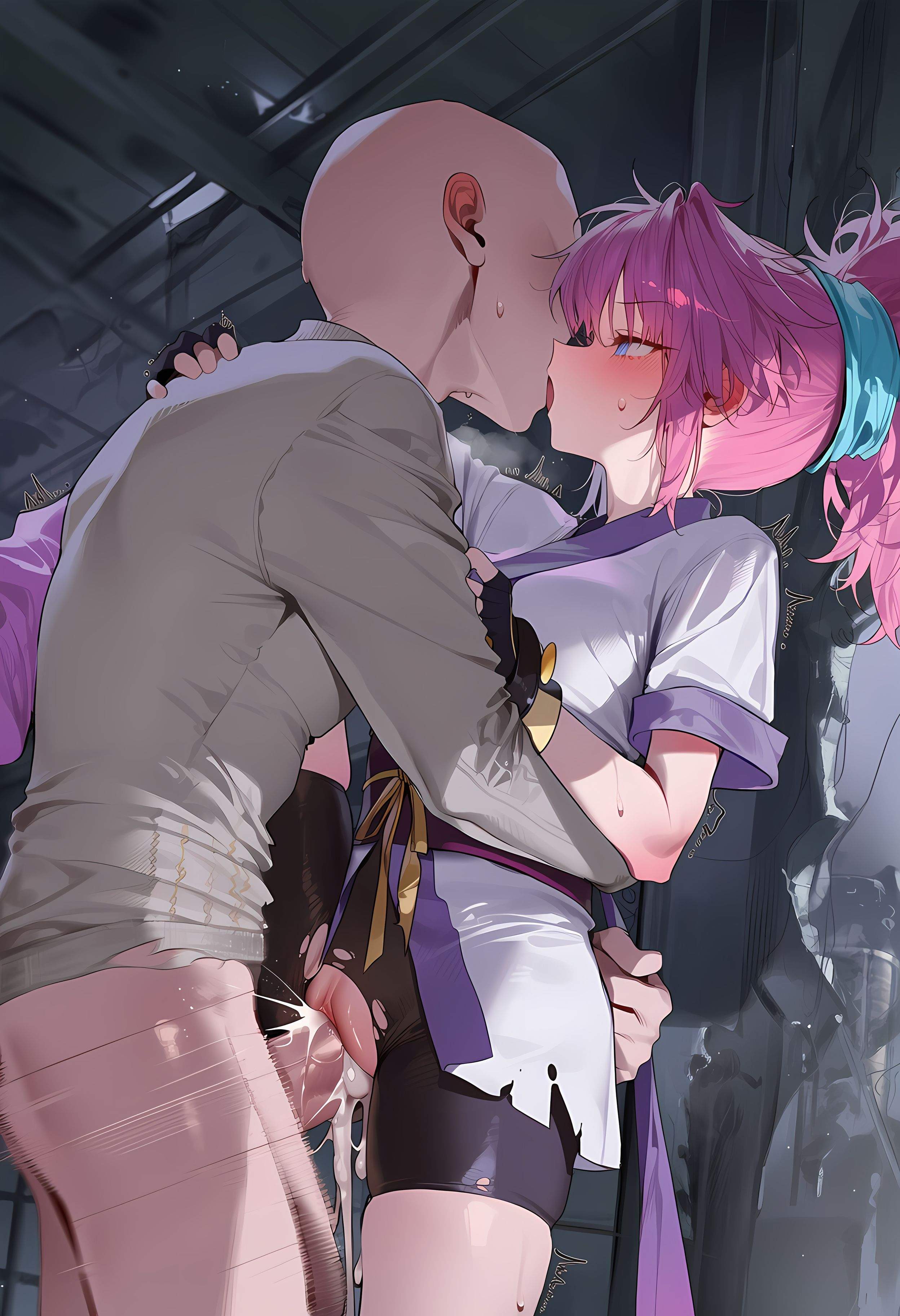 AI Generated Anime Girl - 玛奇·柯明：猎人×猎人紫发魅惑少女 低胸装诱惑撩人姿势 368P