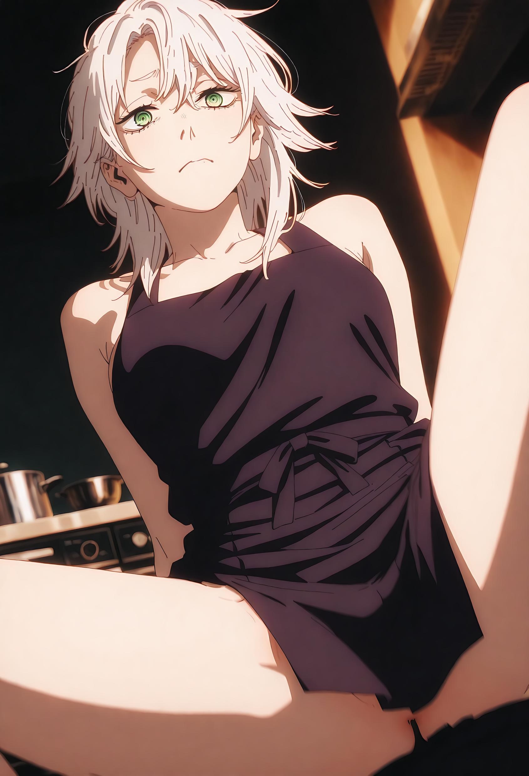 AI-Generated Anime Girl - Fami: Chainsaw Man Demon Girl with Fair Skin and Curvy Figure 71P