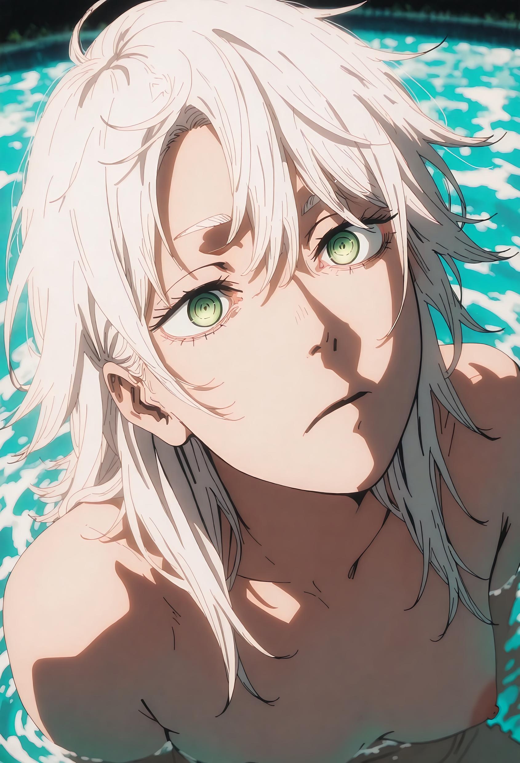 AI-Generated Anime Girl - Fami: Chainsaw Man Demon Girl with Fair Skin and Curvy Figure 71P