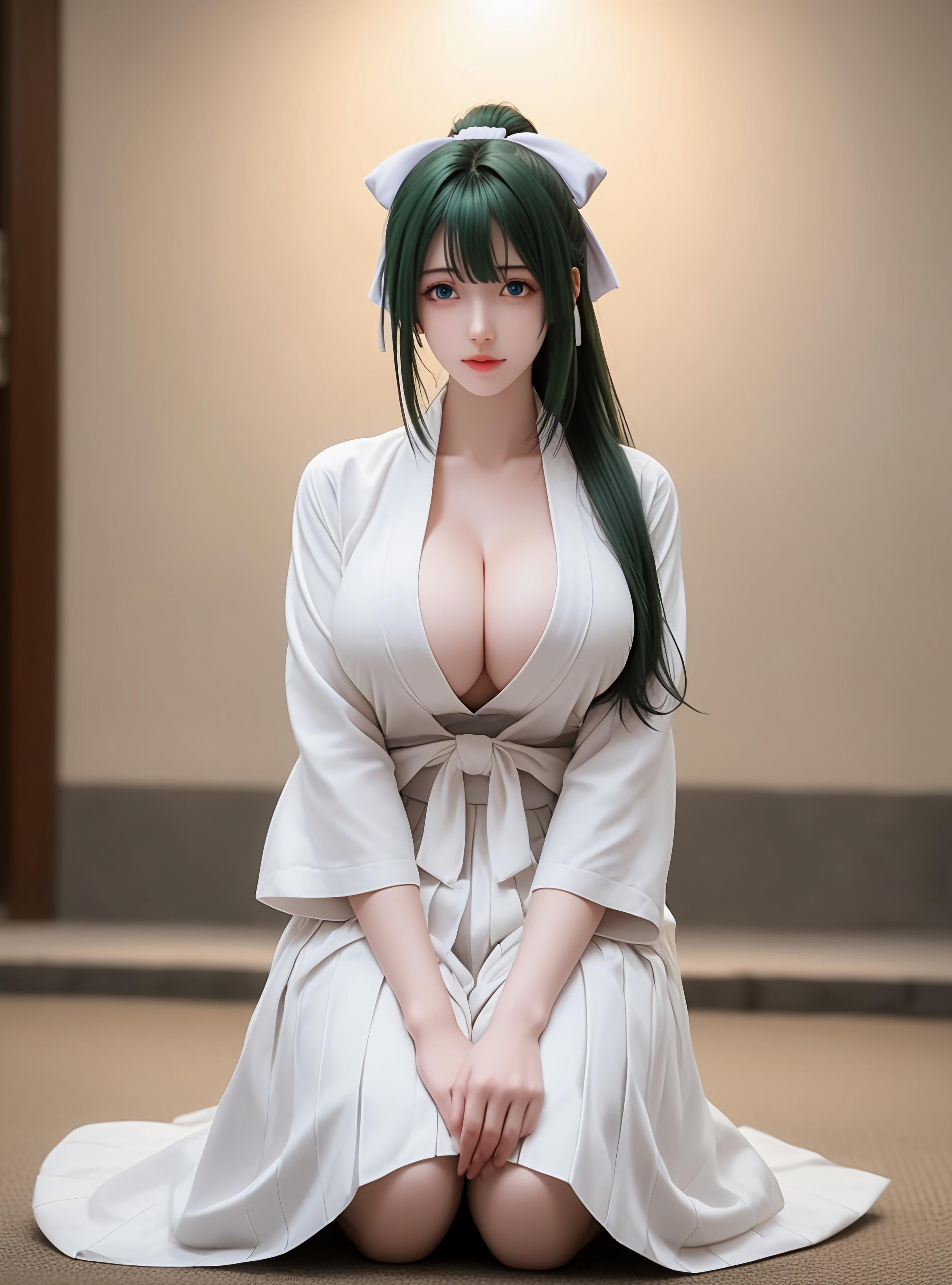 AI Generated Anime Girl - Yomogi Emarl: Perfect Curves and Alluring Poses in 87P