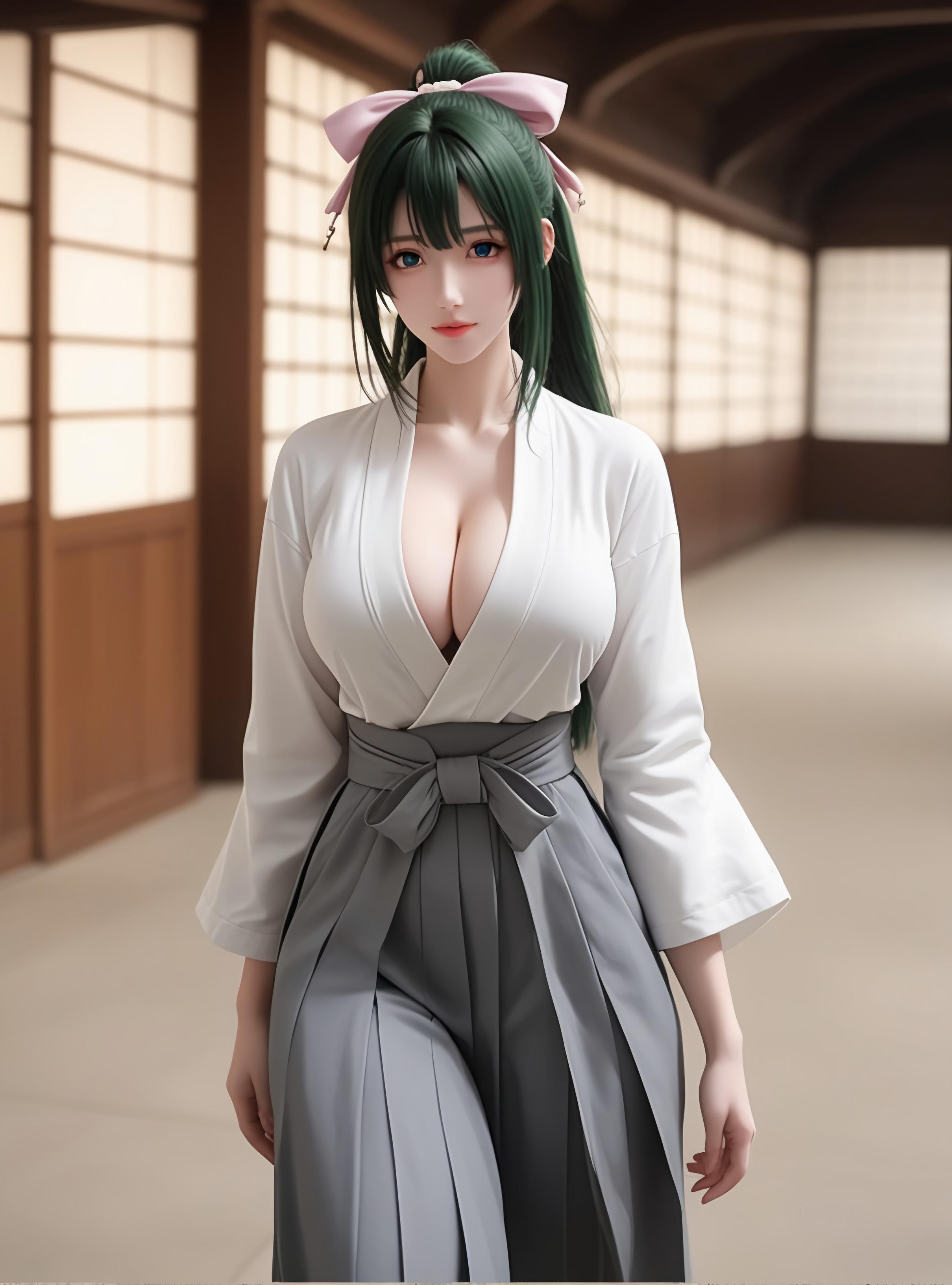 AI Generated Anime Girl - Yomogi Emarl: Perfect Curves and Alluring Poses in 87P
