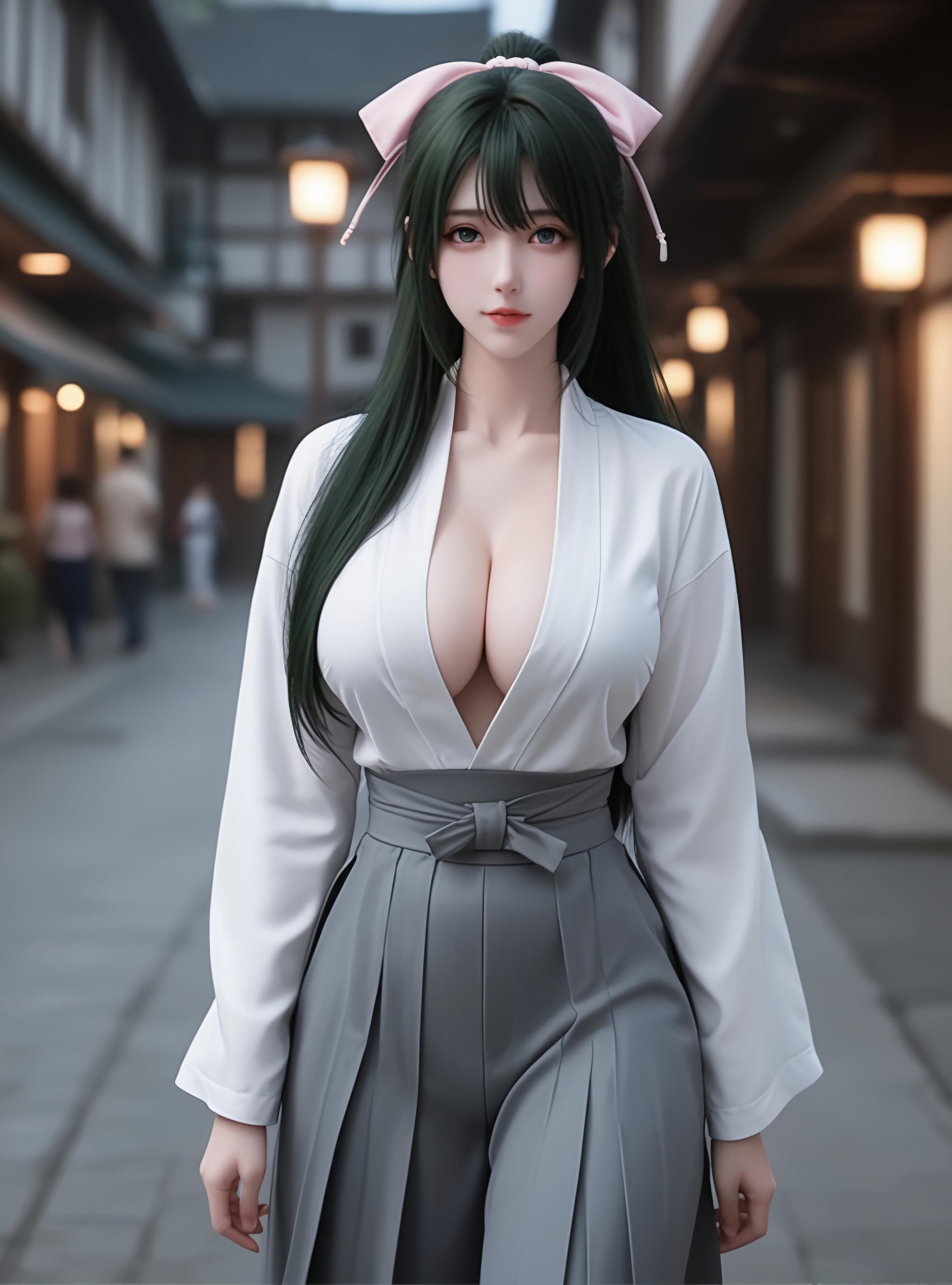 AI Generated Anime Girl - Yomogi Emarl: Perfect Curves and Alluring Poses in 87P