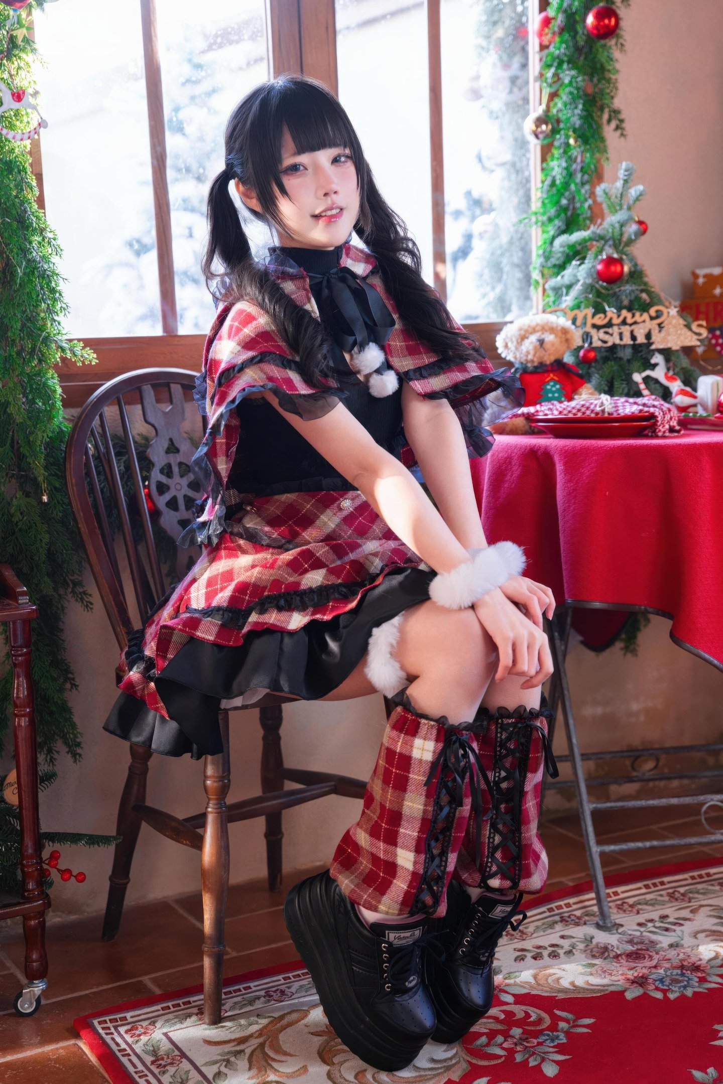 costume hóa trang] Shimizu Nagi - Giáng Sinh·Ngày và Đêm: Chụp Ảnh Chủ Đề Giáng Sinh Với Hai Bối Cảnh Ngày và Đêm, Sự Chuyển Đổi Không Gian và Ánh Sáng Tạo Nên Cảm Nhận Khác Biệt, Tinh Thần Lễ Hội và Tính Cách Nhân Vật Hòa Quyện Hoàn Hảo 99P