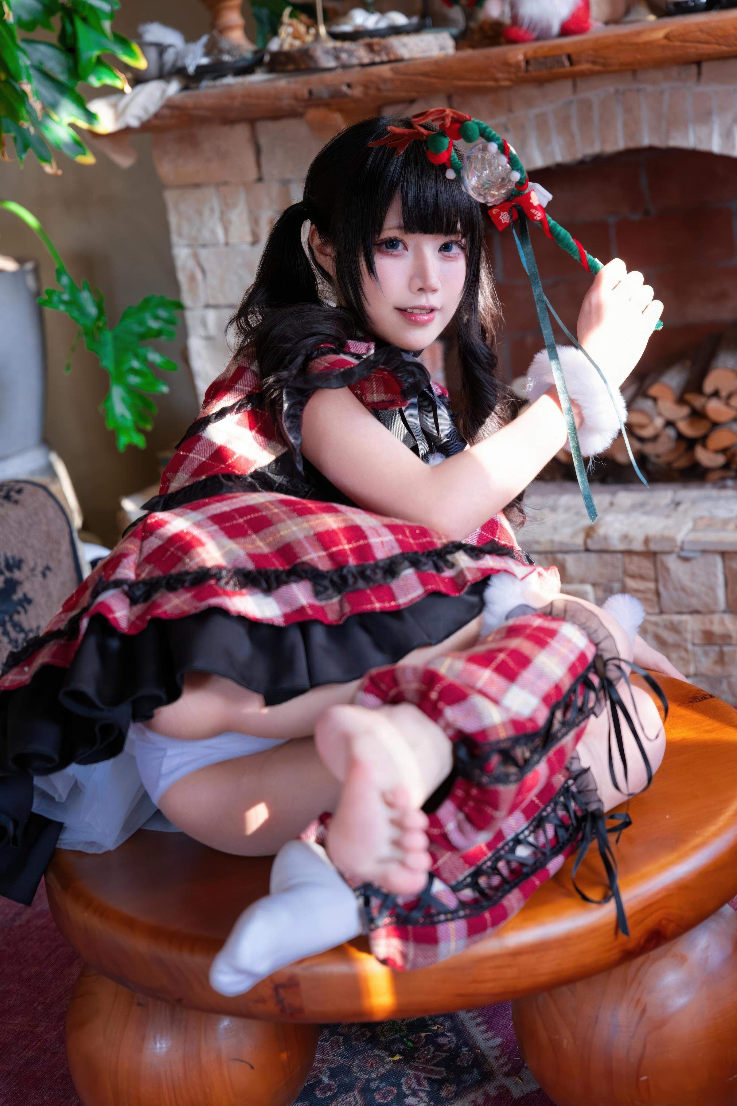costume hóa trang] Shimizu Nagi - Giáng Sinh·Ngày và Đêm: Chụp Ảnh Chủ Đề Giáng Sinh Với Hai Bối Cảnh Ngày và Đêm, Sự Chuyển Đổi Không Gian và Ánh Sáng Tạo Nên Cảm Nhận Khác Biệt, Tinh Thần Lễ Hội và Tính Cách Nhân Vật Hòa Quyện Hoàn Hảo 99P