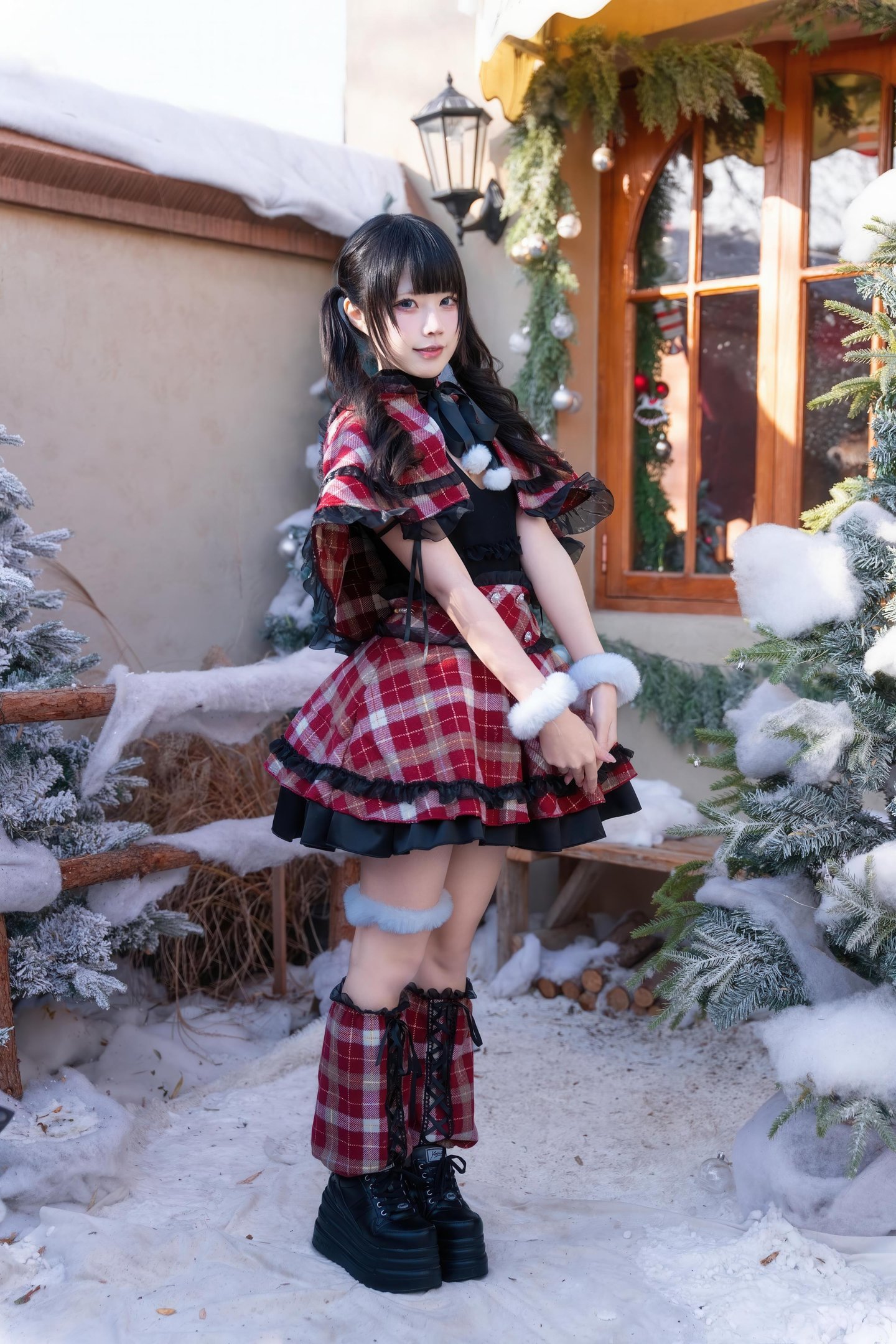 costume hóa trang] Shimizu Nagi - Giáng Sinh·Ngày và Đêm: Chụp Ảnh Chủ Đề Giáng Sinh Với Hai Bối Cảnh Ngày và Đêm, Sự Chuyển Đổi Không Gian và Ánh Sáng Tạo Nên Cảm Nhận Khác Biệt, Tinh Thần Lễ Hội và Tính Cách Nhân Vật Hòa Quyện Hoàn Hảo 99P