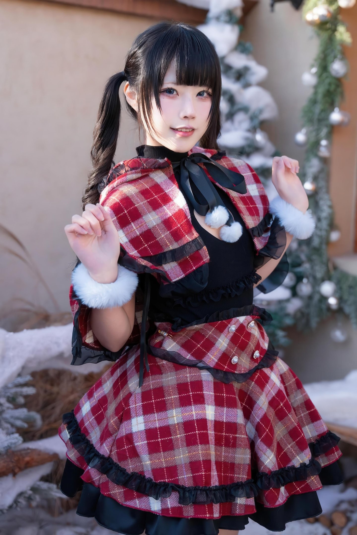 costume hóa trang] Shimizu Nagi - Giáng Sinh·Ngày và Đêm: Chụp Ảnh Chủ Đề Giáng Sinh Với Hai Bối Cảnh Ngày và Đêm, Sự Chuyển Đổi Không Gian và Ánh Sáng Tạo Nên Cảm Nhận Khác Biệt, Tinh Thần Lễ Hội và Tính Cách Nhân Vật Hòa Quyện Hoàn Hảo 99P