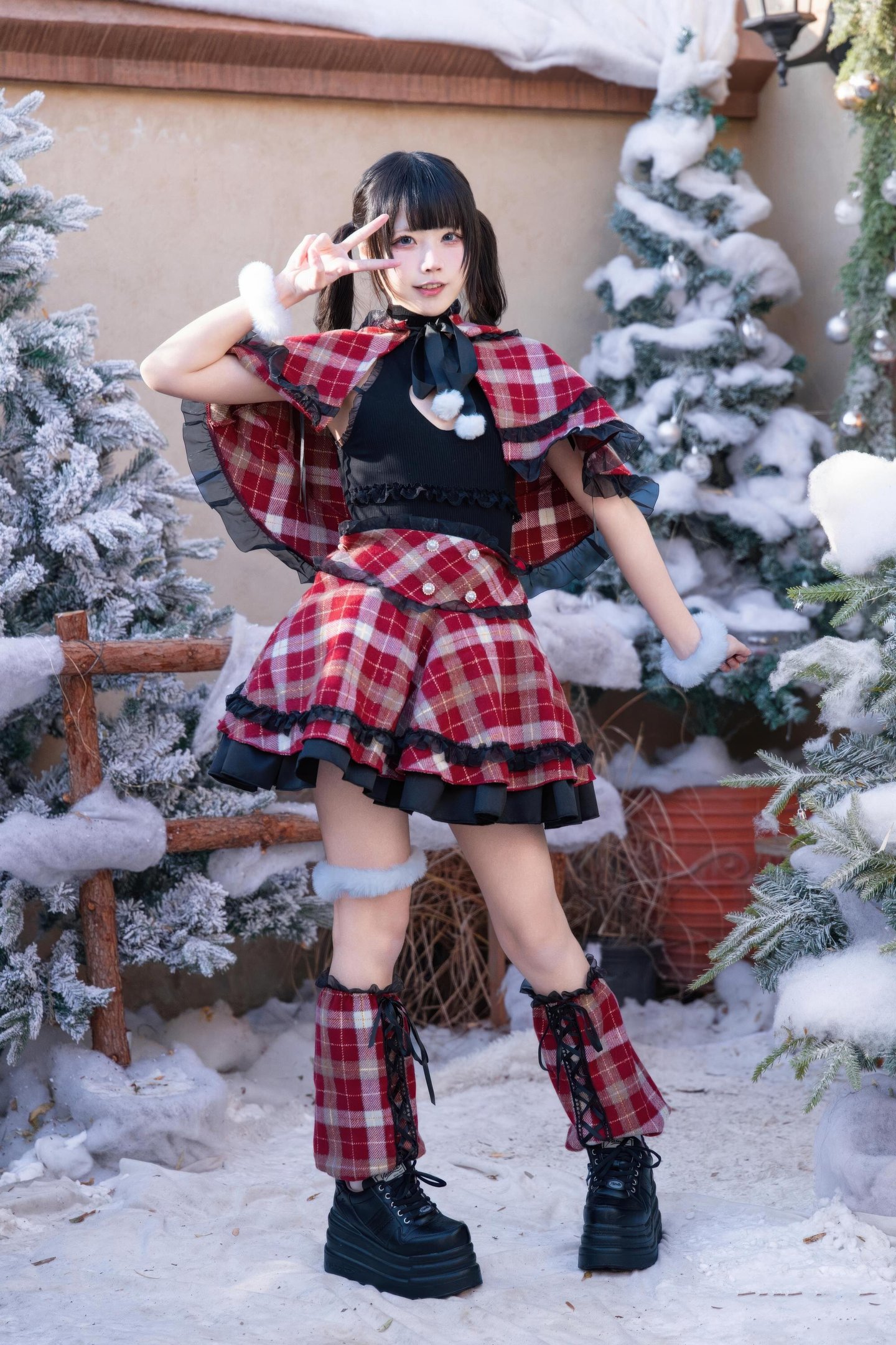 costume hóa trang] Shimizu Nagi - Giáng Sinh·Ngày và Đêm: Chụp Ảnh Chủ Đề Giáng Sinh Với Hai Bối Cảnh Ngày và Đêm, Sự Chuyển Đổi Không Gian và Ánh Sáng Tạo Nên Cảm Nhận Khác Biệt, Tinh Thần Lễ Hội và Tính Cách Nhân Vật Hòa Quyện Hoàn Hảo 99P