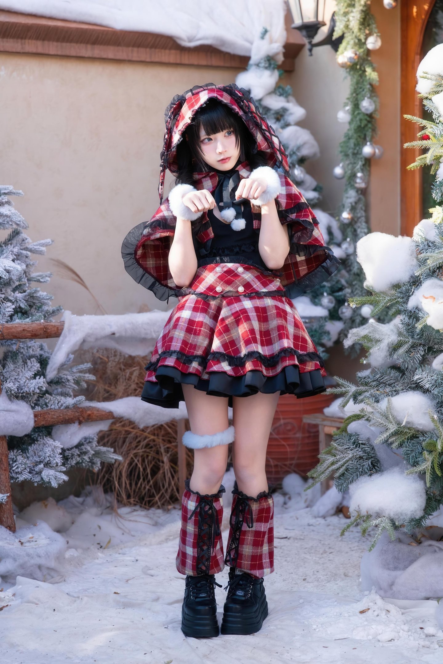 costume hóa trang] Shimizu Nagi - Giáng Sinh·Ngày và Đêm: Chụp Ảnh Chủ Đề Giáng Sinh Với Hai Bối Cảnh Ngày và Đêm, Sự Chuyển Đổi Không Gian và Ánh Sáng Tạo Nên Cảm Nhận Khác Biệt, Tinh Thần Lễ Hội và Tính Cách Nhân Vật Hòa Quyện Hoàn Hảo 99P
