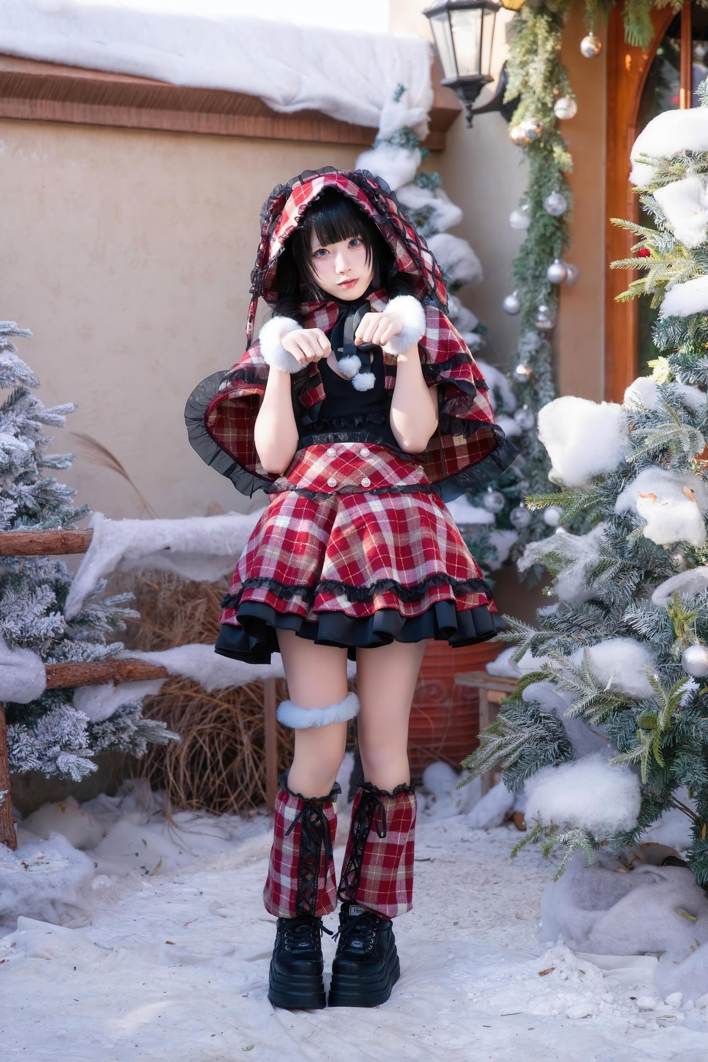 costume hóa trang] Shimizu Nagi - Giáng Sinh·Ngày và Đêm: Chụp Ảnh Chủ Đề Giáng Sinh Với Hai Bối Cảnh Ngày và Đêm, Sự Chuyển Đổi Không Gian và Ánh Sáng Tạo Nên Cảm Nhận Khác Biệt, Tinh Thần Lễ Hội và Tính Cách Nhân Vật Hòa Quyện Hoàn Hảo 99P