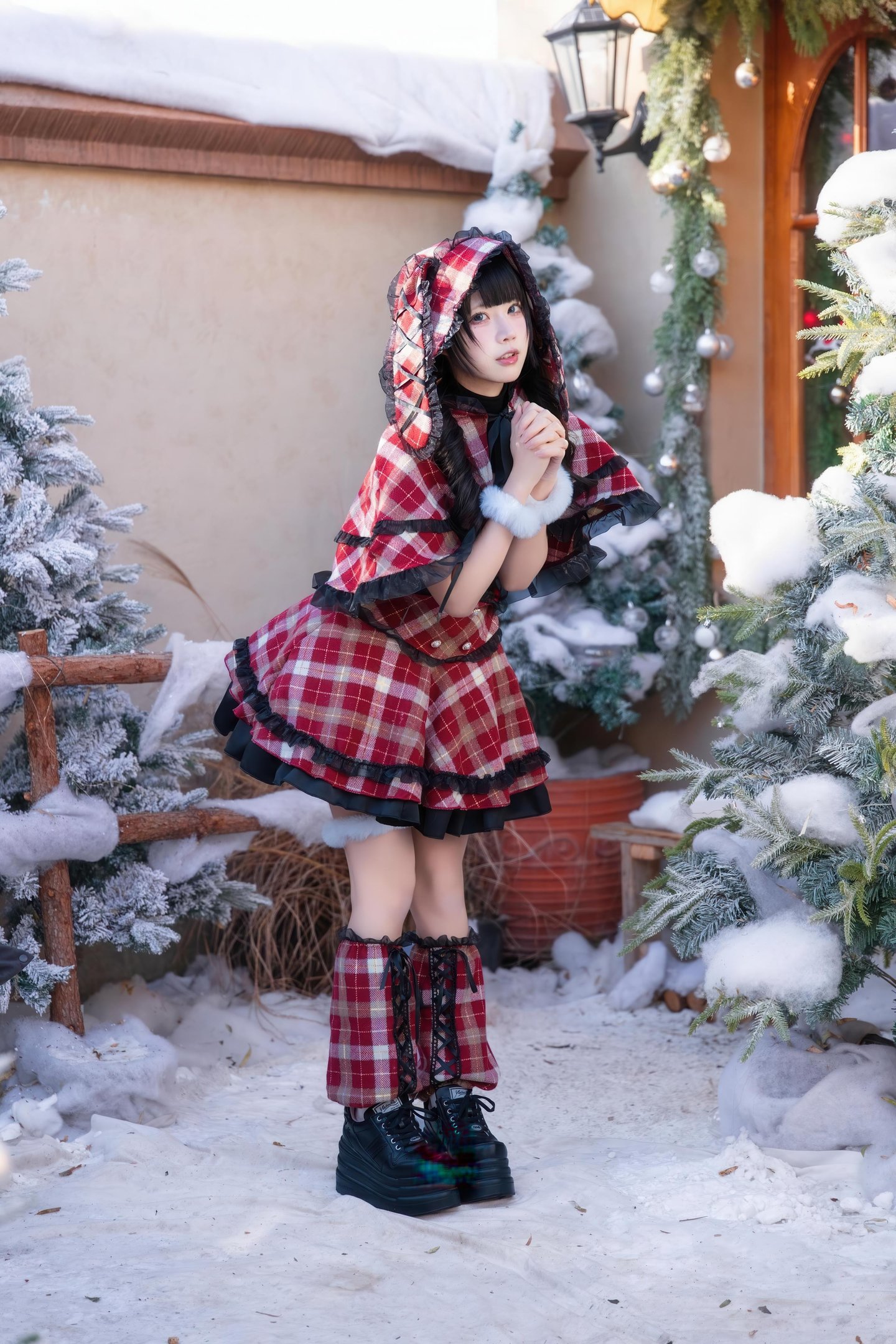 costume hóa trang] Shimizu Nagi - Giáng Sinh·Ngày và Đêm: Chụp Ảnh Chủ Đề Giáng Sinh Với Hai Bối Cảnh Ngày và Đêm, Sự Chuyển Đổi Không Gian và Ánh Sáng Tạo Nên Cảm Nhận Khác Biệt, Tinh Thần Lễ Hội và Tính Cách Nhân Vật Hòa Quyện Hoàn Hảo 99P