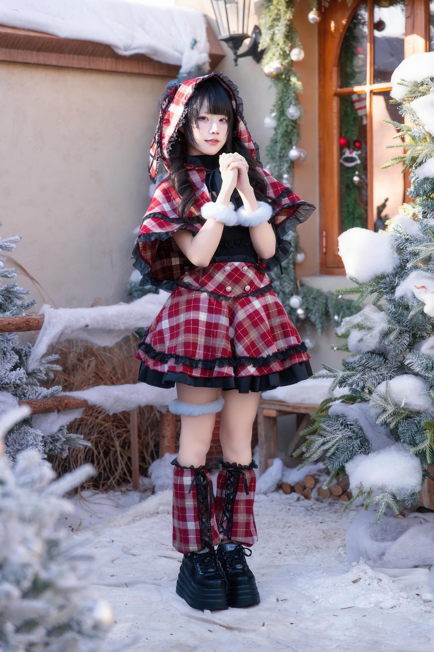 costume hóa trang] Shimizu Nagi - Giáng Sinh·Ngày và Đêm: Chụp Ảnh Chủ Đề Giáng Sinh Với Hai Bối Cảnh Ngày và Đêm, Sự Chuyển Đổi Không Gian và Ánh Sáng Tạo Nên Cảm Nhận Khác Biệt, Tinh Thần Lễ Hội và Tính Cách Nhân Vật Hòa Quyện Hoàn Hảo 99P