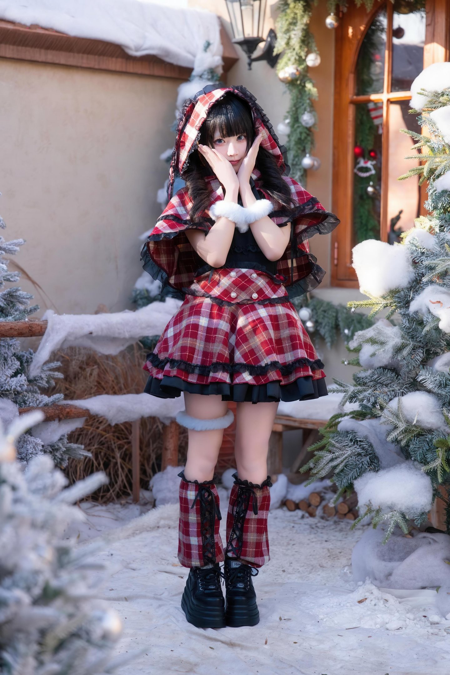 costume hóa trang] Shimizu Nagi - Giáng Sinh·Ngày và Đêm: Chụp Ảnh Chủ Đề Giáng Sinh Với Hai Bối Cảnh Ngày và Đêm, Sự Chuyển Đổi Không Gian và Ánh Sáng Tạo Nên Cảm Nhận Khác Biệt, Tinh Thần Lễ Hội và Tính Cách Nhân Vật Hòa Quyện Hoàn Hảo 99P
