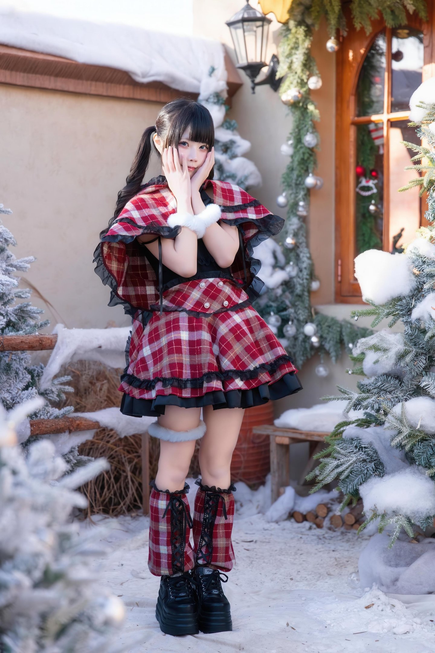 costume hóa trang] Shimizu Nagi - Giáng Sinh·Ngày và Đêm: Chụp Ảnh Chủ Đề Giáng Sinh Với Hai Bối Cảnh Ngày và Đêm, Sự Chuyển Đổi Không Gian và Ánh Sáng Tạo Nên Cảm Nhận Khác Biệt, Tinh Thần Lễ Hội và Tính Cách Nhân Vật Hòa Quyện Hoàn Hảo 99P