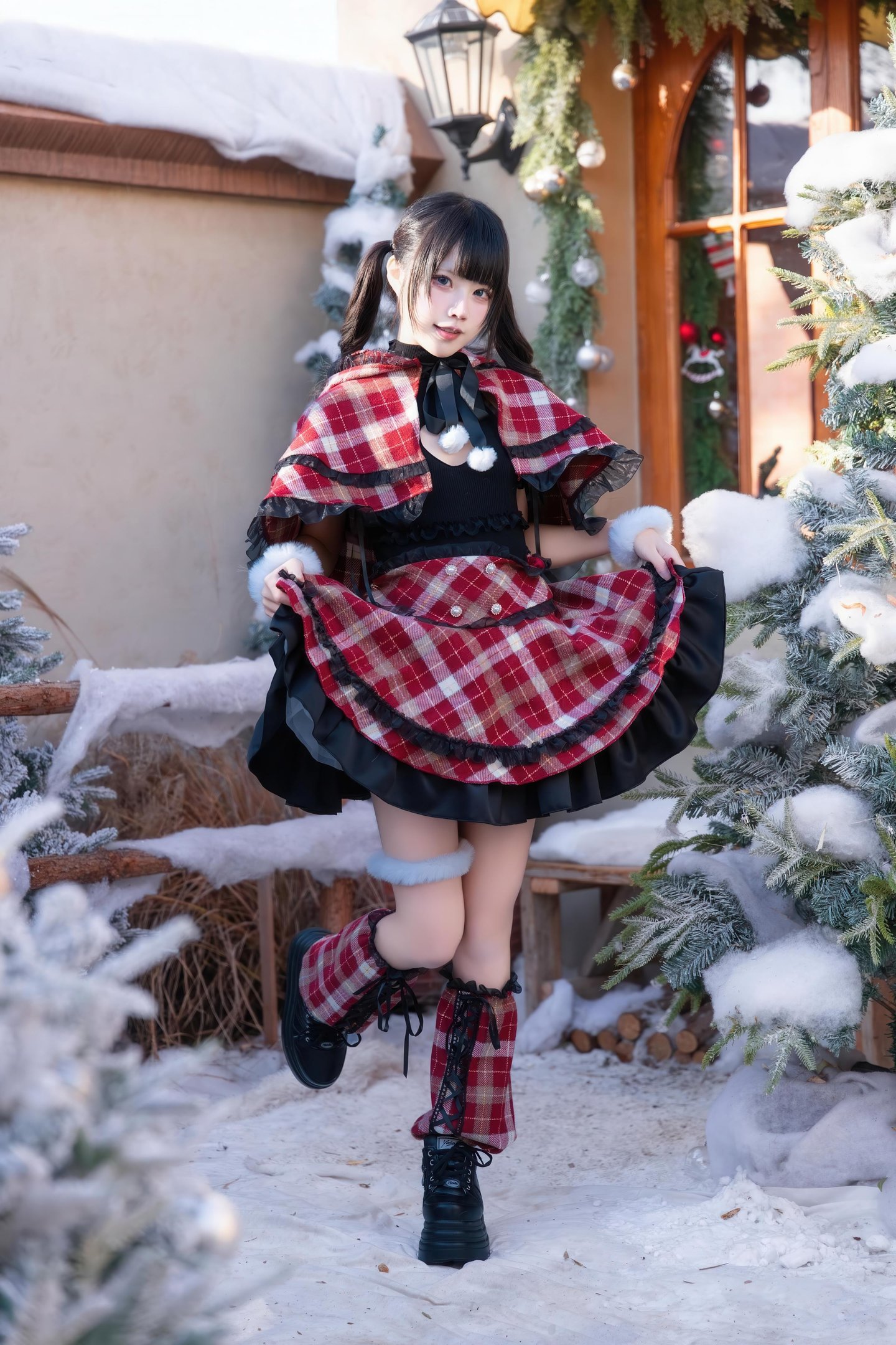 costume hóa trang] Shimizu Nagi - Giáng Sinh·Ngày và Đêm: Chụp Ảnh Chủ Đề Giáng Sinh Với Hai Bối Cảnh Ngày và Đêm, Sự Chuyển Đổi Không Gian và Ánh Sáng Tạo Nên Cảm Nhận Khác Biệt, Tinh Thần Lễ Hội và Tính Cách Nhân Vật Hòa Quyện Hoàn Hảo 99P
