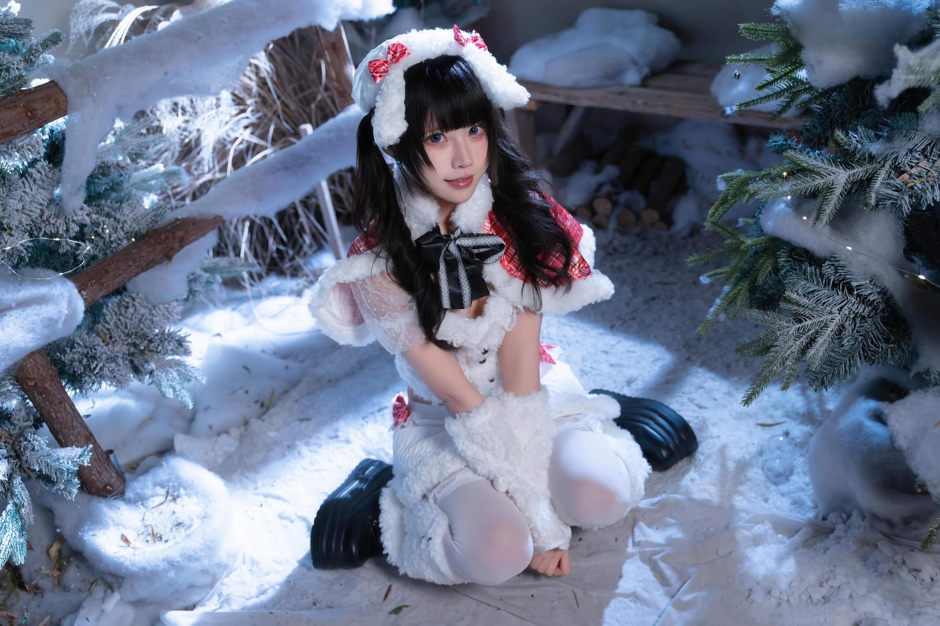 costume hóa trang] Shimizu Nagi - Giáng Sinh·Ngày và Đêm: Chụp Ảnh Chủ Đề Giáng Sinh Với Hai Bối Cảnh Ngày và Đêm, Sự Chuyển Đổi Không Gian và Ánh Sáng Tạo Nên Cảm Nhận Khác Biệt, Tinh Thần Lễ Hội và Tính Cách Nhân Vật Hòa Quyện Hoàn Hảo 99P