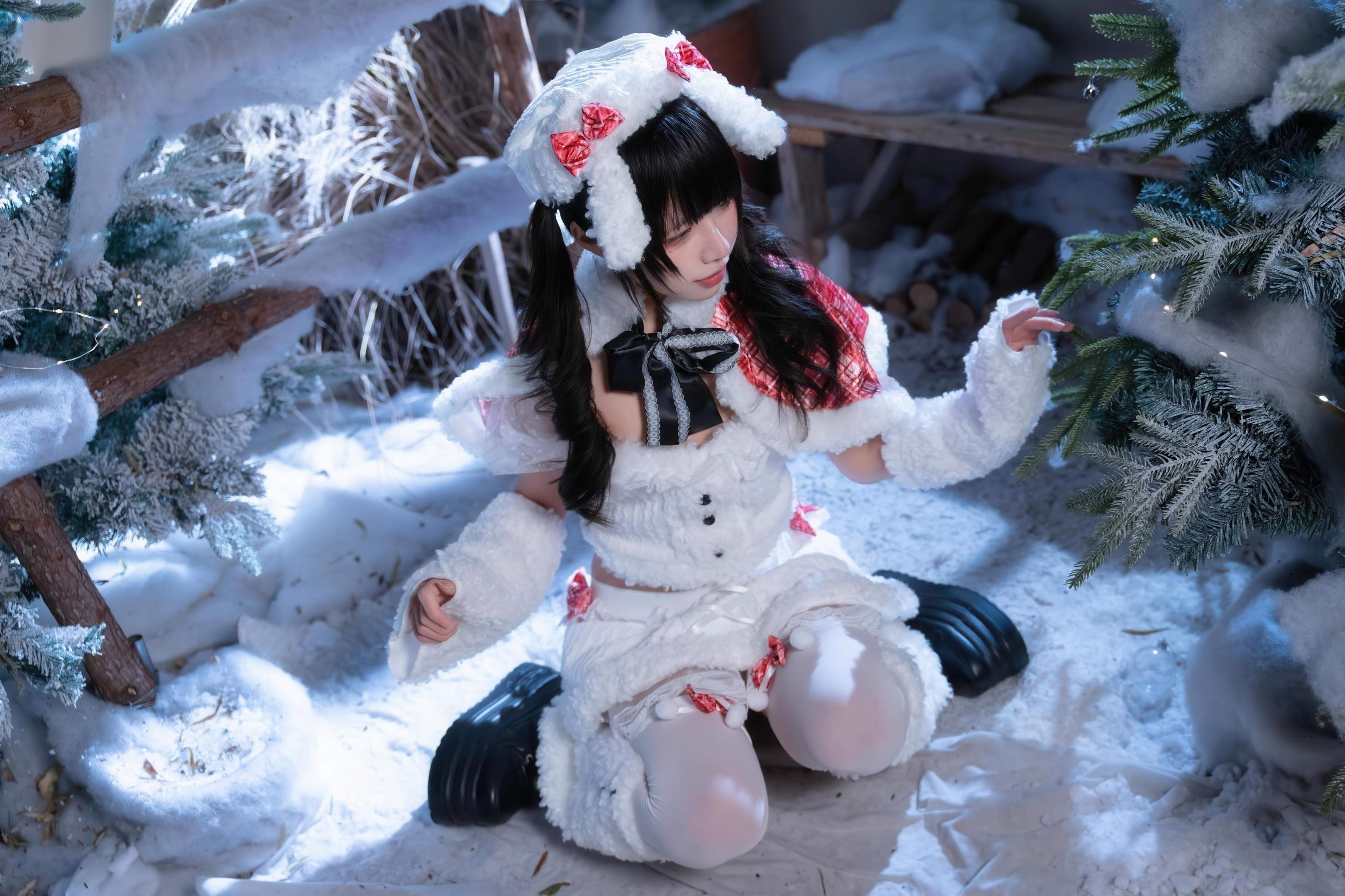 costume hóa trang] Shimizu Nagi - Giáng Sinh·Ngày và Đêm: Chụp Ảnh Chủ Đề Giáng Sinh Với Hai Bối Cảnh Ngày và Đêm, Sự Chuyển Đổi Không Gian và Ánh Sáng Tạo Nên Cảm Nhận Khác Biệt, Tinh Thần Lễ Hội và Tính Cách Nhân Vật Hòa Quyện Hoàn Hảo 99P