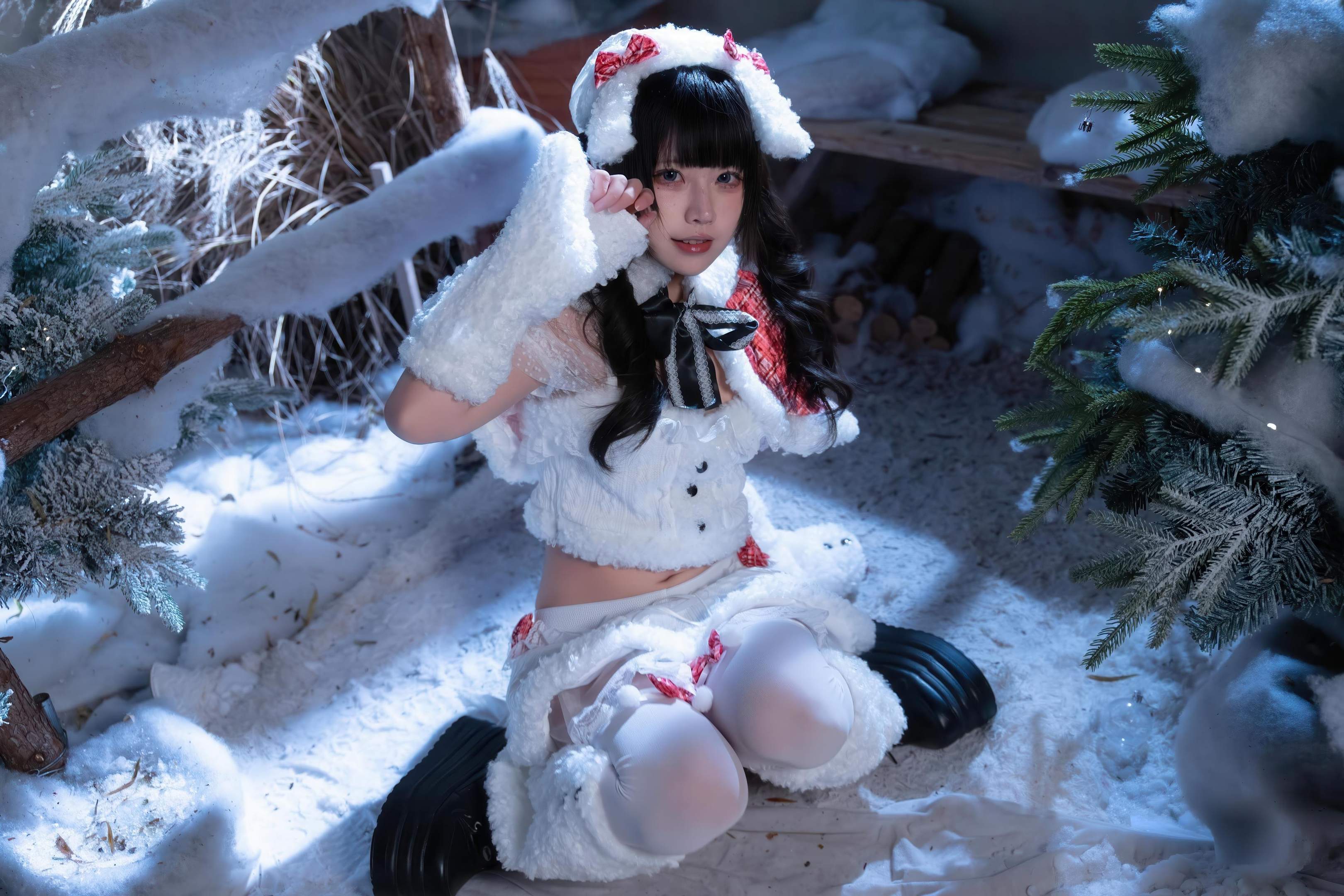 costume hóa trang] Shimizu Nagi - Giáng Sinh·Ngày và Đêm: Chụp Ảnh Chủ Đề Giáng Sinh Với Hai Bối Cảnh Ngày và Đêm, Sự Chuyển Đổi Không Gian và Ánh Sáng Tạo Nên Cảm Nhận Khác Biệt, Tinh Thần Lễ Hội và Tính Cách Nhân Vật Hòa Quyện Hoàn Hảo 99P