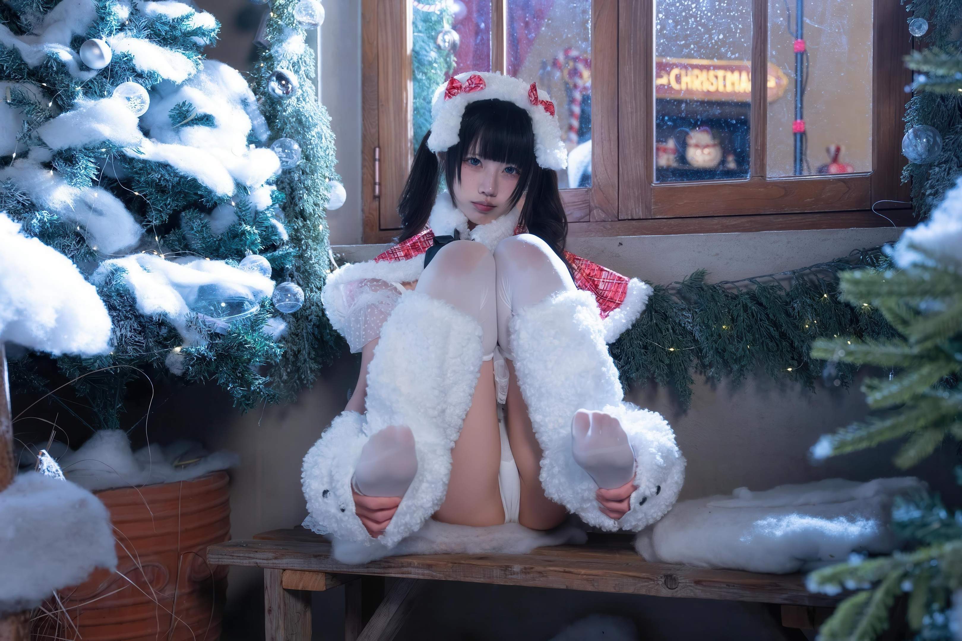 costume hóa trang] Shimizu Nagi - Giáng Sinh·Ngày và Đêm: Chụp Ảnh Chủ Đề Giáng Sinh Với Hai Bối Cảnh Ngày và Đêm, Sự Chuyển Đổi Không Gian và Ánh Sáng Tạo Nên Cảm Nhận Khác Biệt, Tinh Thần Lễ Hội và Tính Cách Nhân Vật Hòa Quyện Hoàn Hảo 99P