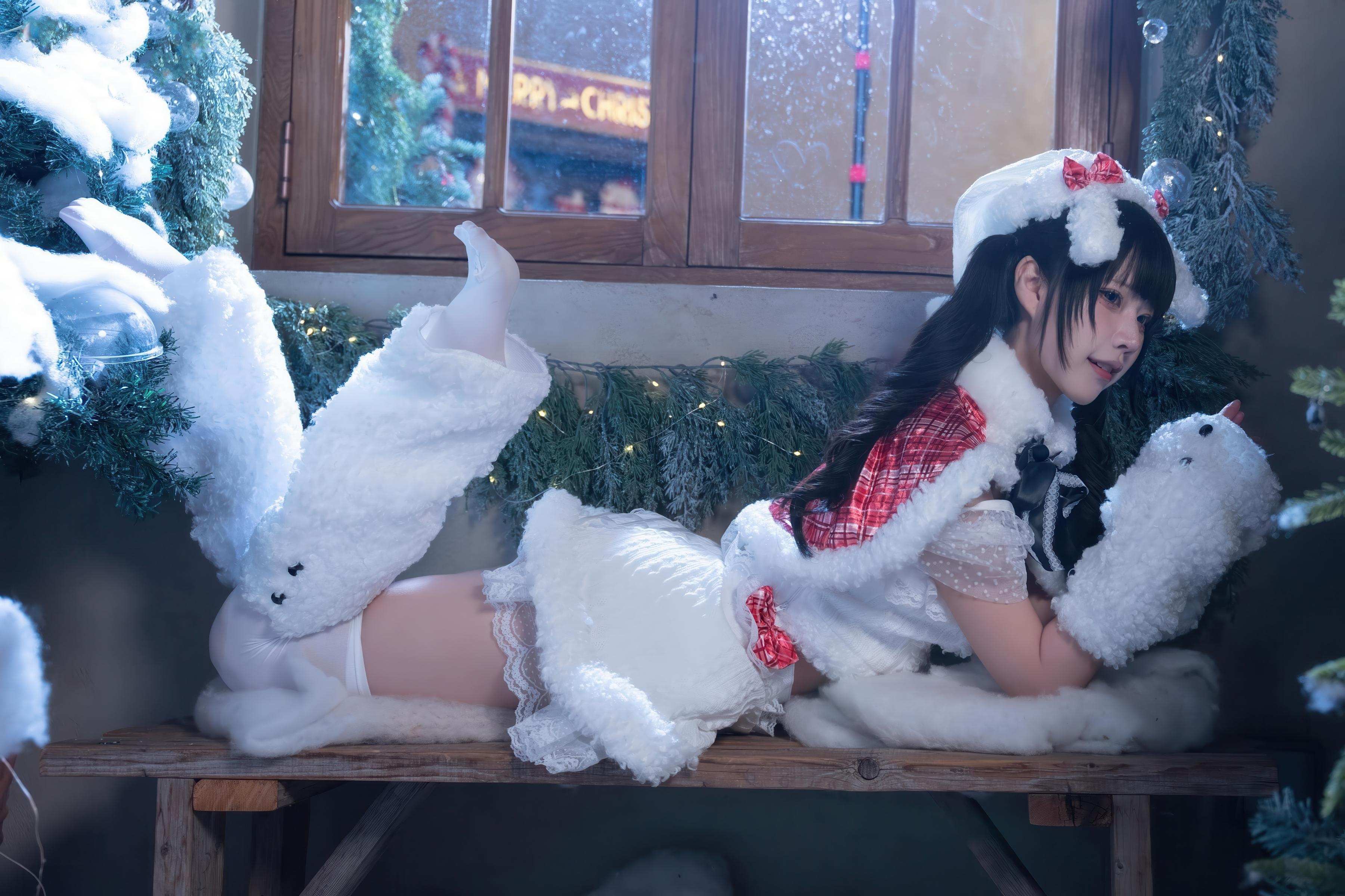 costume play] 清水凪 - クリスマス・昼夜：クリスマステーマの二つのシーン撮影 昼と夜の雰囲気の切り替え 服装と光影の変化がもたらす異なる視覚体験 祭り感とキャラクターの気質が共存する完全な表現 99P