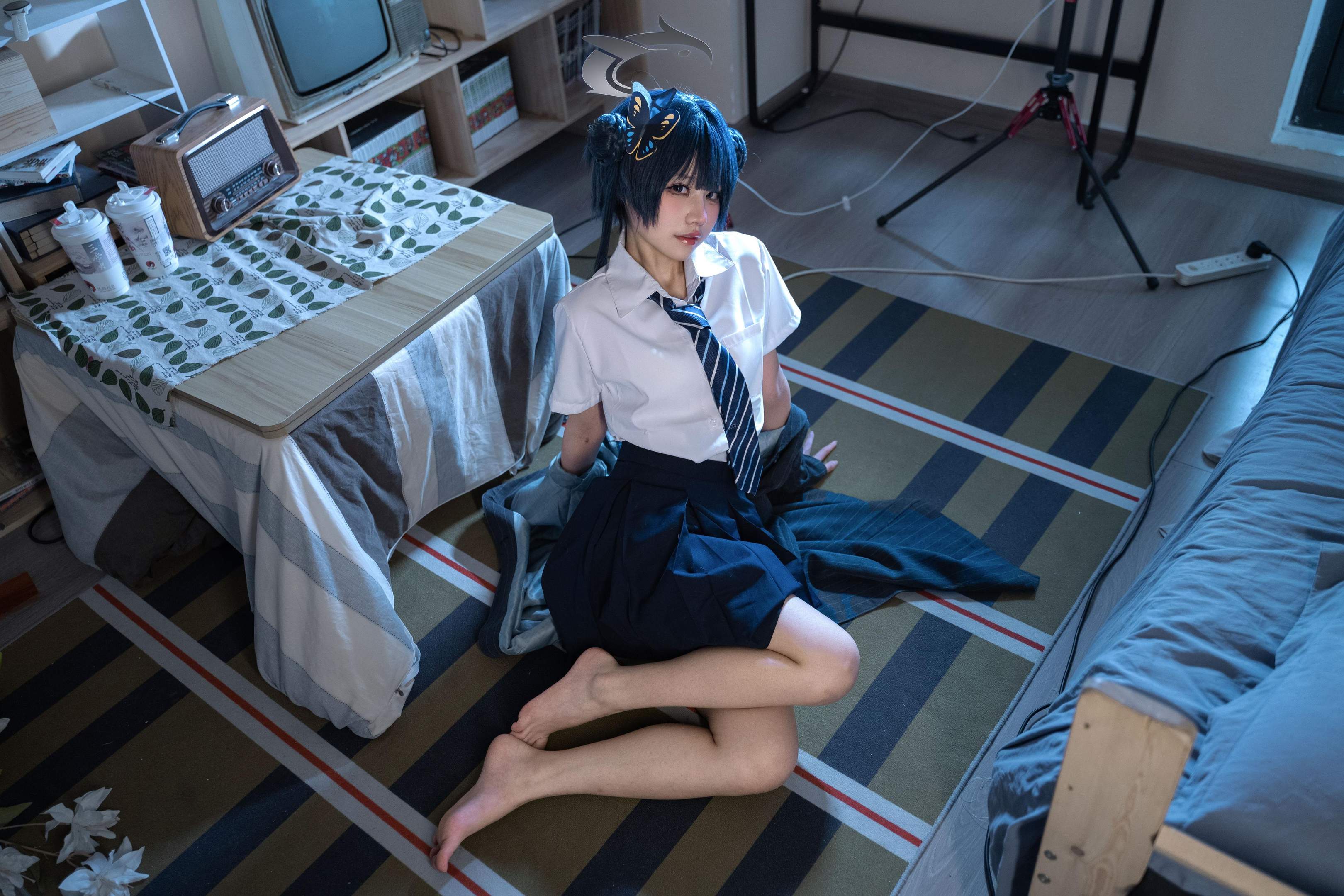 costume扮演] 清水凪 - 龍華妃咲JK：角色JK制服造型還原 校園風格與人物氣質呈現 簡潔構圖下的日常感與角色氛圍展示 52P