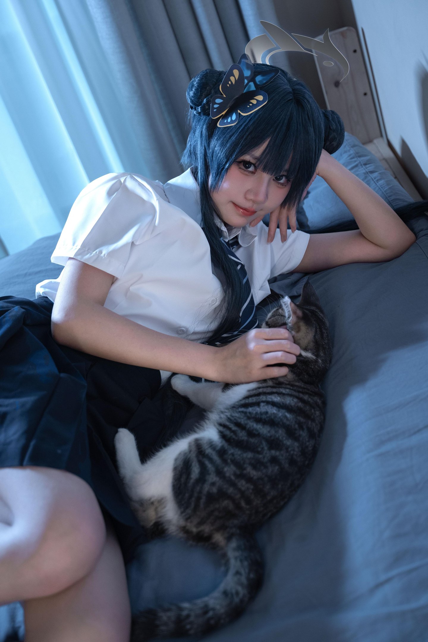 costume扮演] 清水凪 - 龍華妃咲JK：角色JK制服造型還原 校園風格與人物氣質呈現 簡潔構圖下的日常感與角色氛圍展示 52P