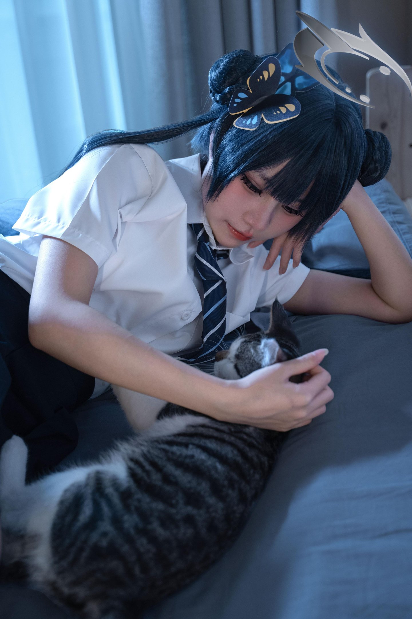 costume扮演] 清水凪 - 龍華妃咲JK：角色JK制服造型還原 校園風格與人物氣質呈現 簡潔構圖下的日常感與角色氛圍展示 52P