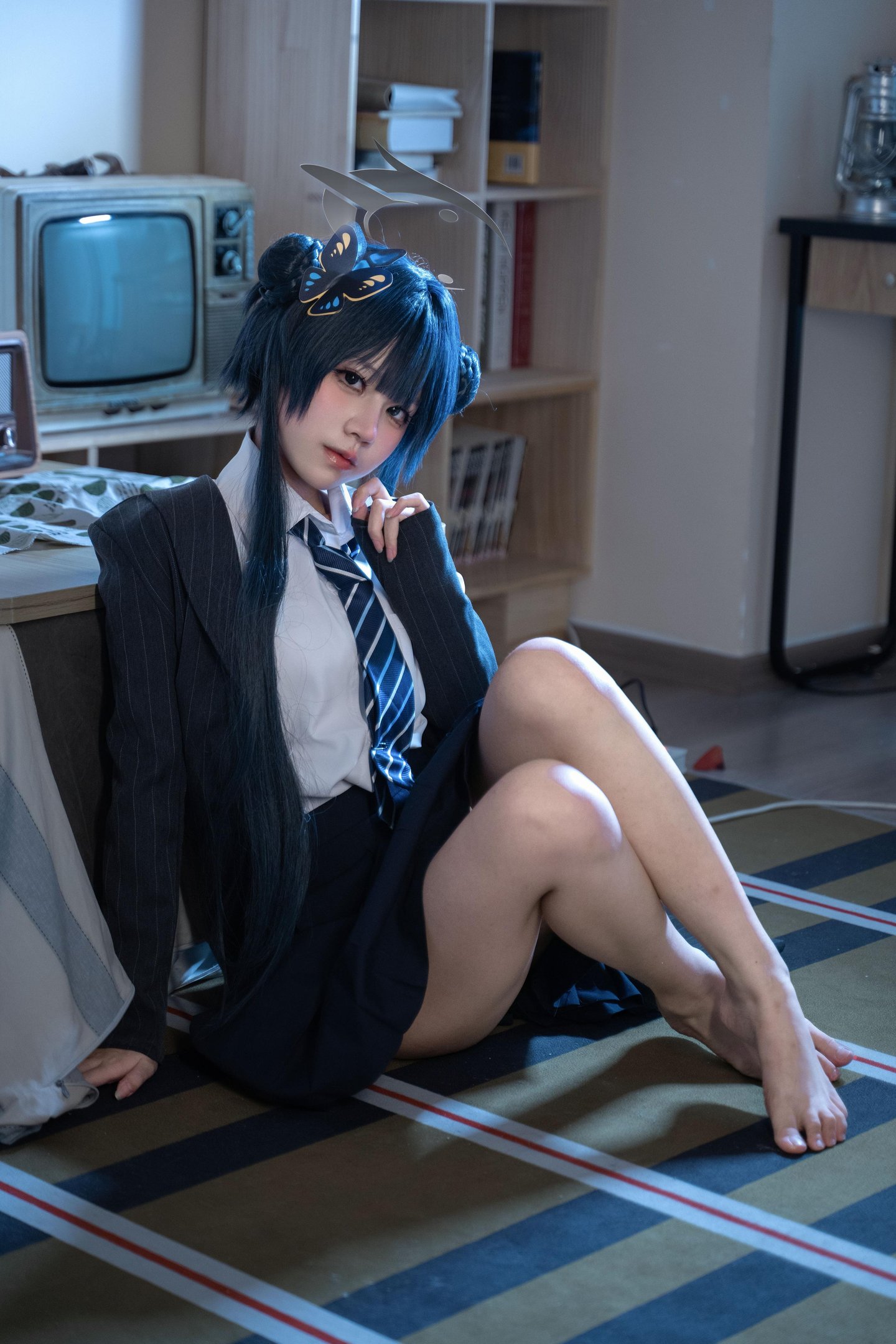 costume hóa] 清水凪 - 龙华妃咲JK: Tái hiện trang phục JK, phong cách học đường và khí chất nhân vật, cảm giác thường nhật và không gian nhân vật trong bố cục đơn giản 52P
