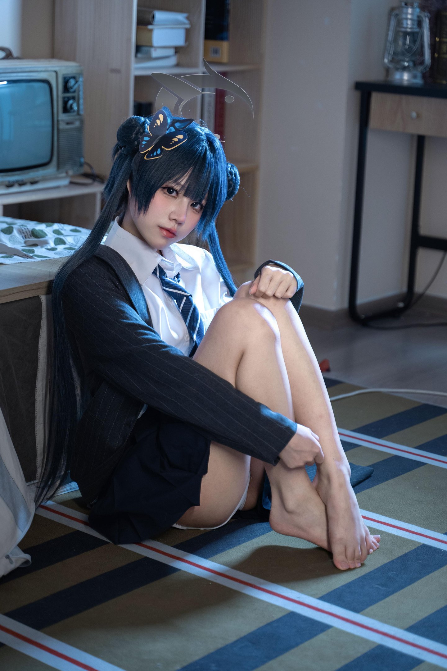 costume hóa] 清水凪 - 龙华妃咲JK: Tái hiện trang phục JK, phong cách học đường và khí chất nhân vật, cảm giác thường nhật và không gian nhân vật trong bố cục đơn giản 52P