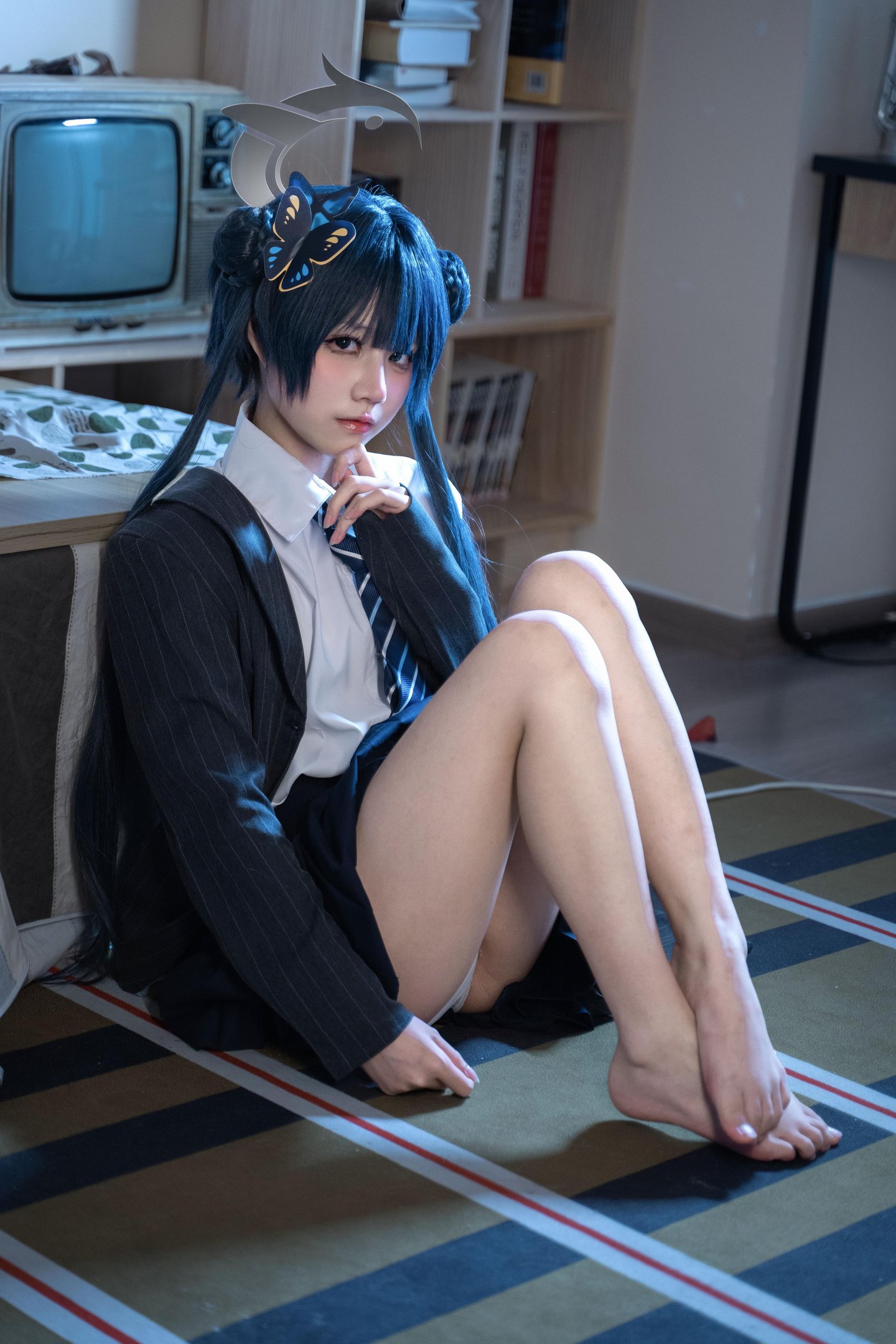 costume hóa] 清水凪 - 龙华妃咲JK: Tái hiện trang phục JK, phong cách học đường và khí chất nhân vật, cảm giác thường nhật và không gian nhân vật trong bố cục đơn giản 52P