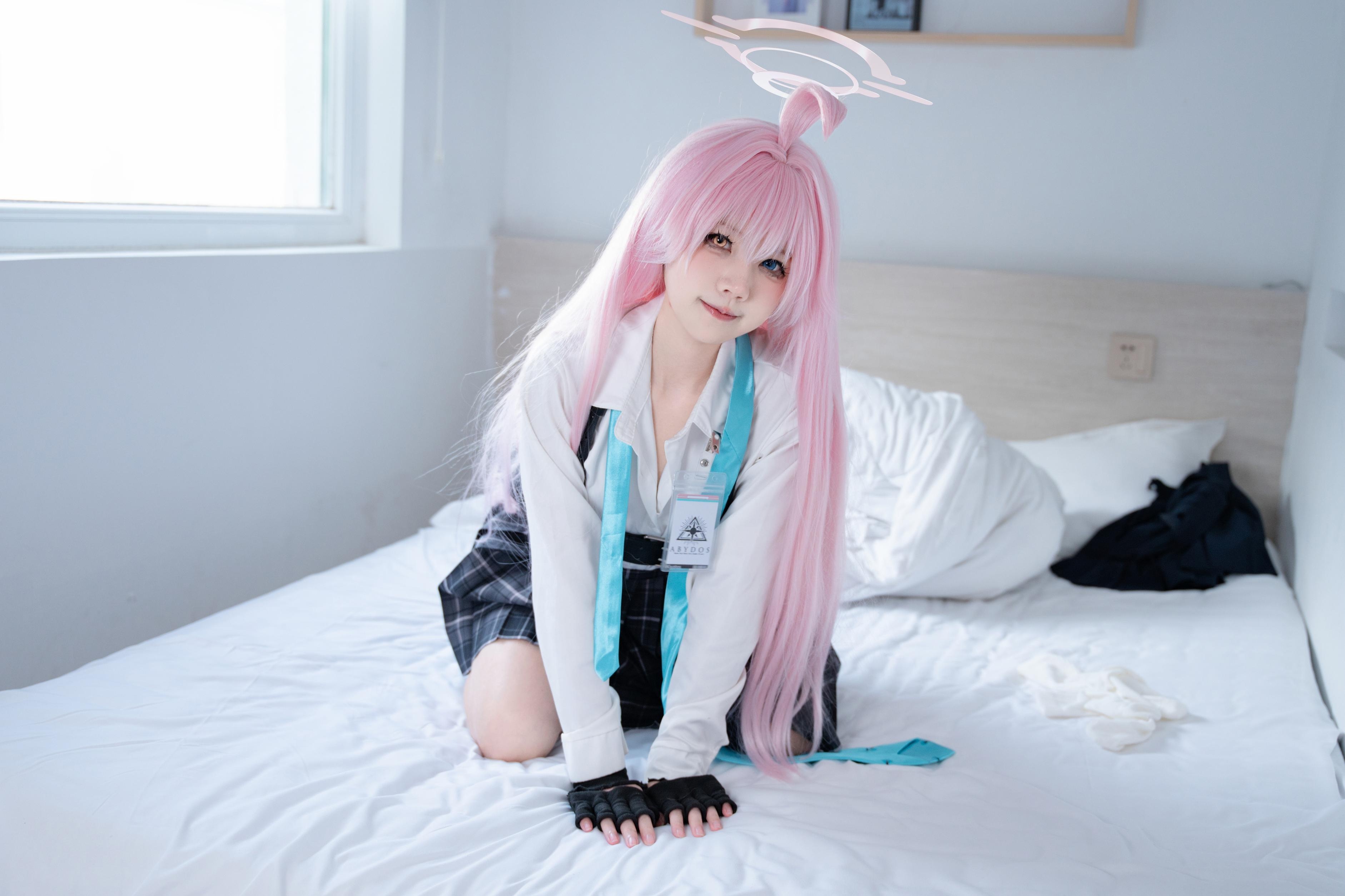 【コスプレ】清水凪 - コス 小鳥遊星野：リアルな碧蓝档案JK少女 制服破れ美脚玉足 極上セクシー無修正 88P