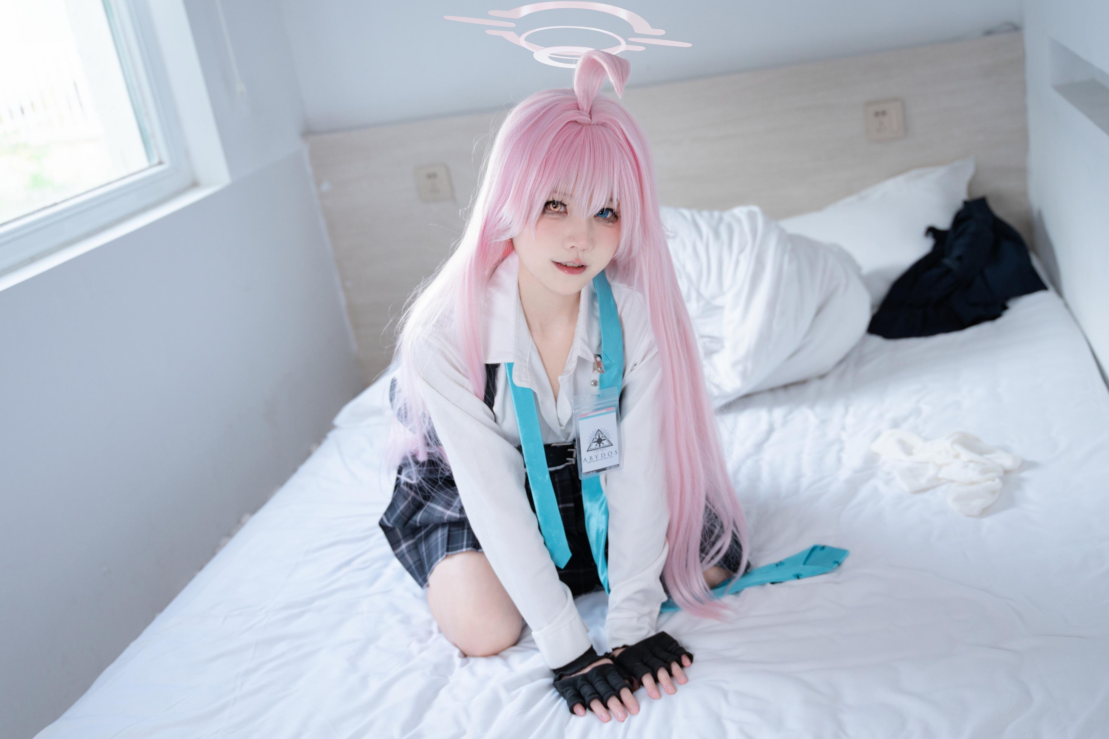 【コスプレ】清水凪 - コス 小鳥遊星野：リアルな碧蓝档案JK少女 制服破れ美脚玉足 極上セクシー無修正 88P
