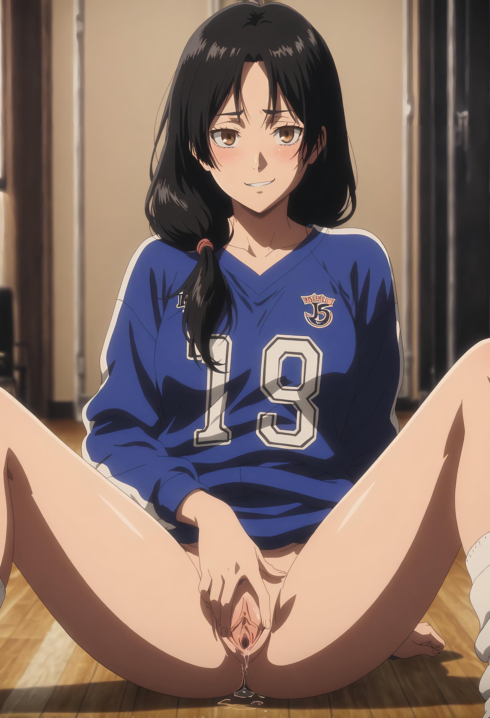 AI Generated Anime Girl - 卡尔菈：进击之巨人的温柔母亲 性感诱惑下美胸完美曲线展现极致诱惑 32P