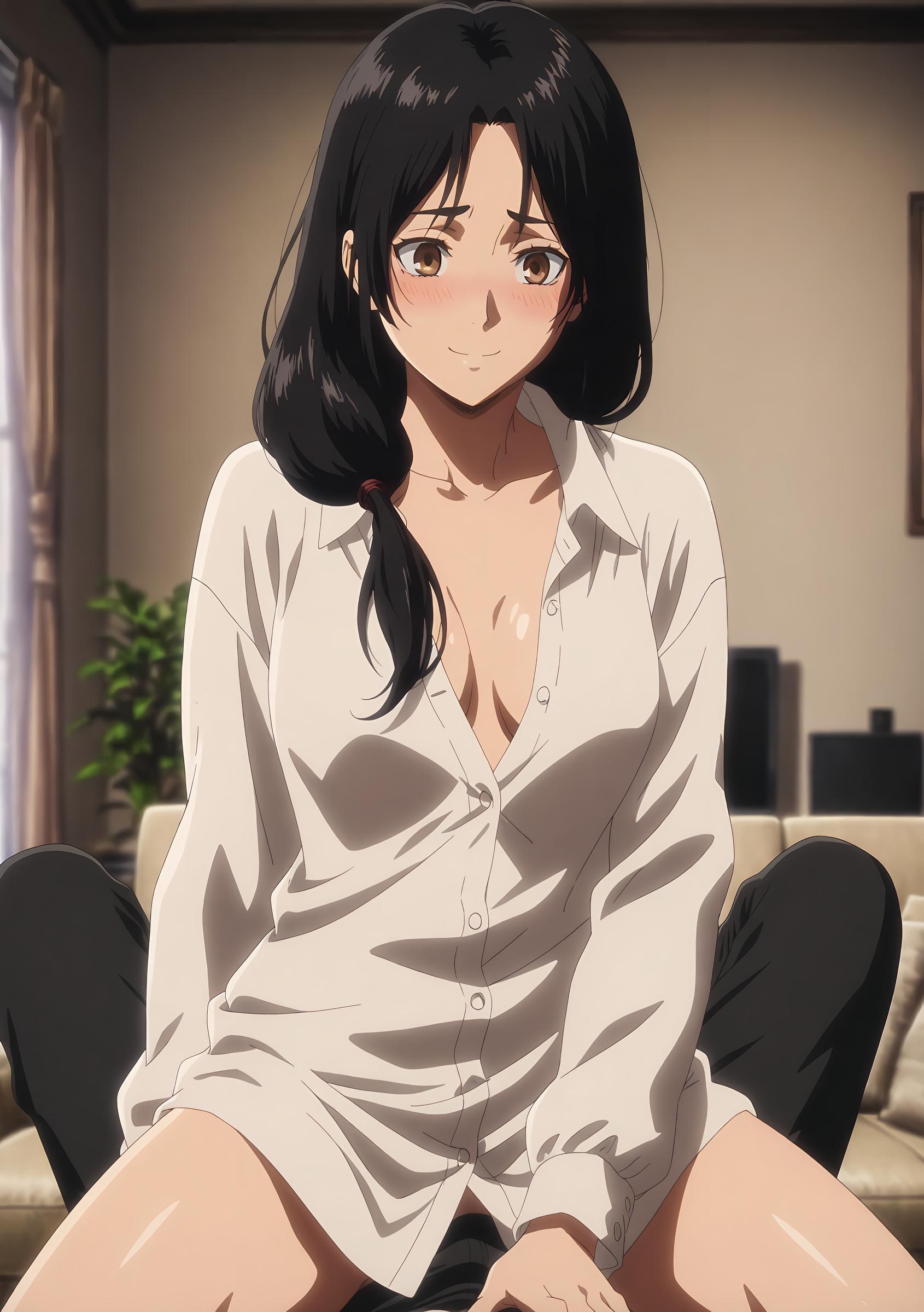 AI Generated Anime Girl - 卡尔菈：进击之巨人的温柔母亲 性感诱惑下美胸完美曲线展现极致诱惑 32P