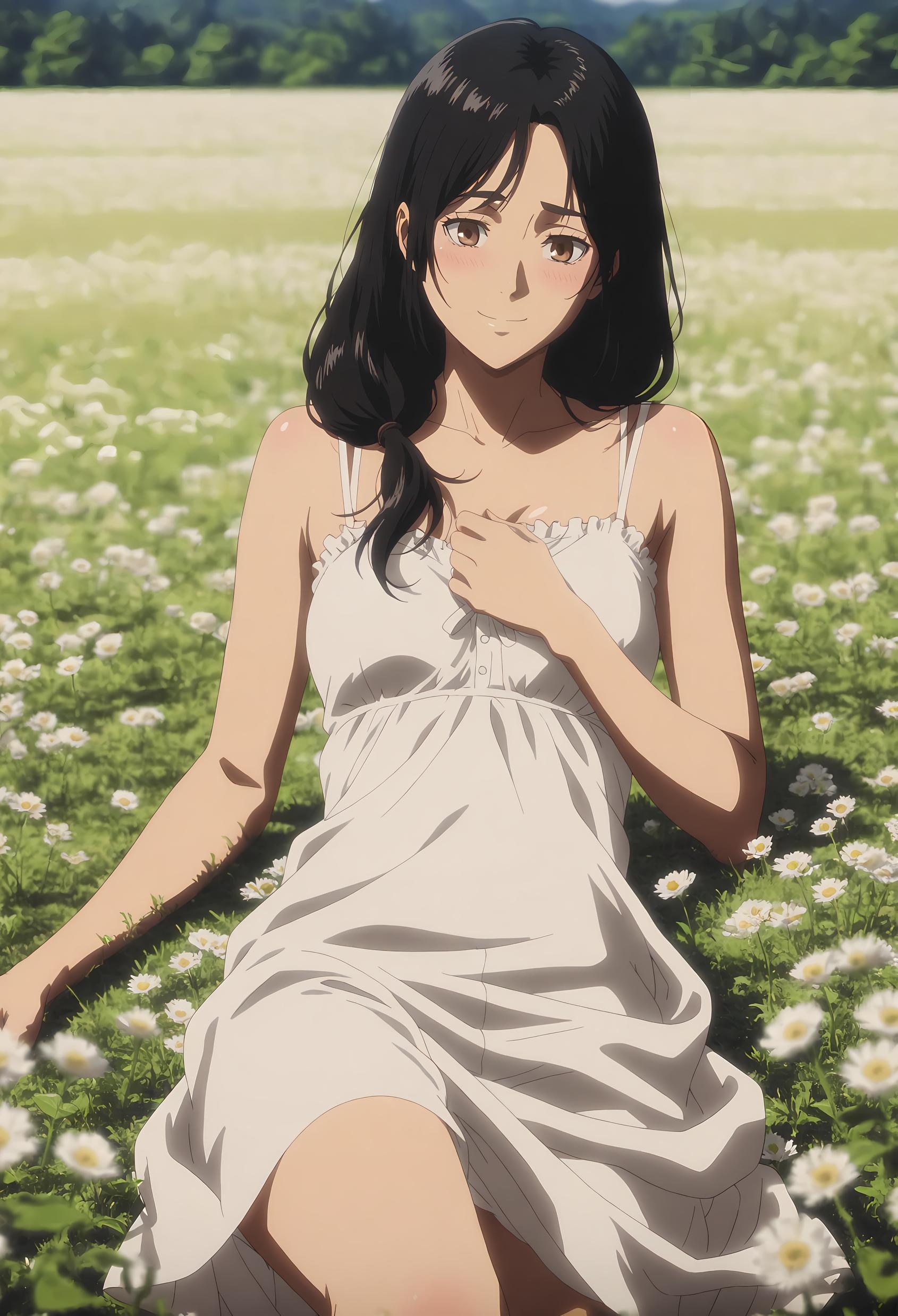 AI Generated Anime Girl - 卡尔菈：进击之巨人的温柔母亲 性感诱惑下美胸完美曲线展现极致诱惑 32P