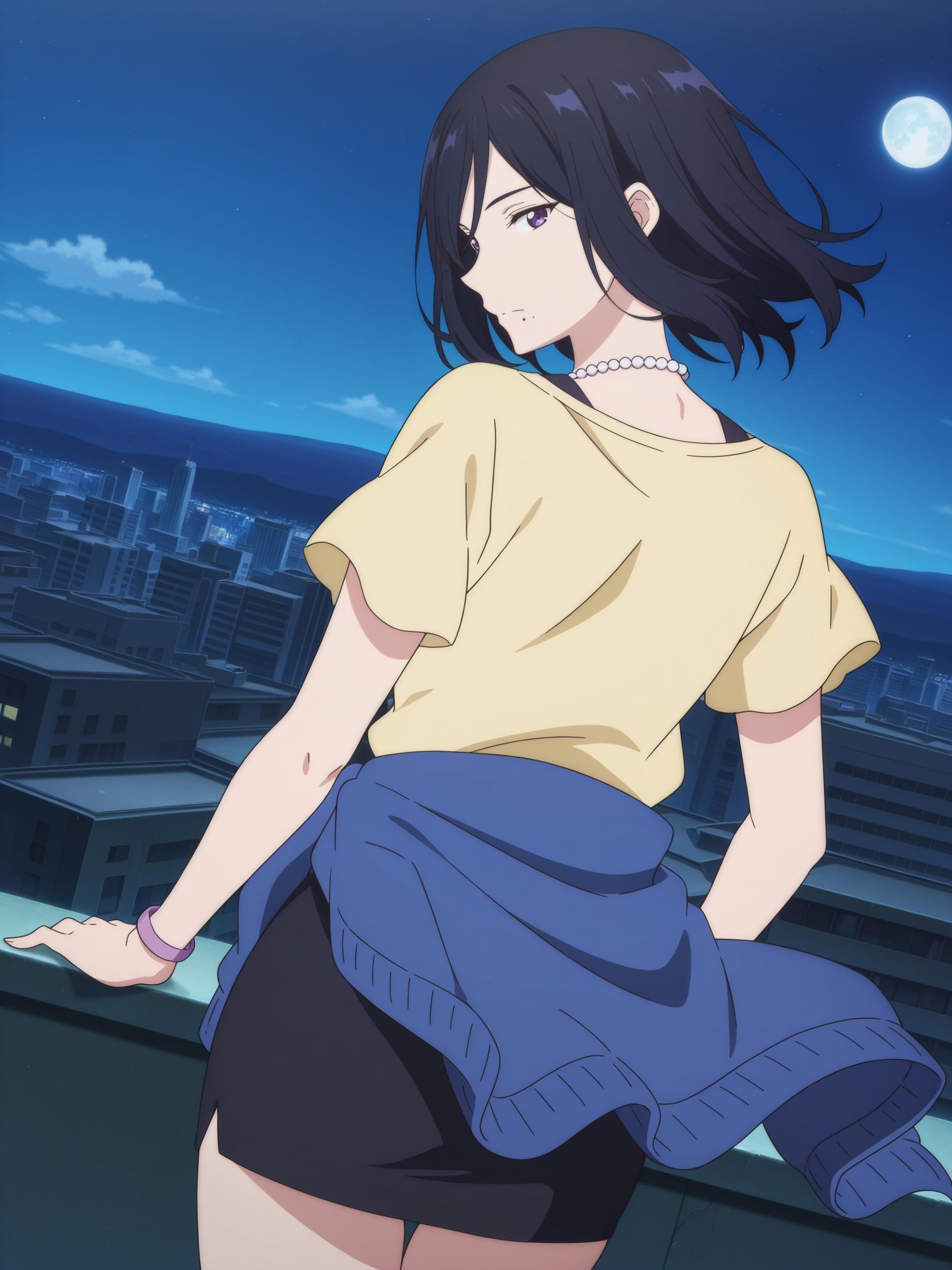 AI生成動漫女孩 - 名瀨泉：境界的彼方白皙肌膚 美胸完美曲線下展現撩人姿勢 80P
