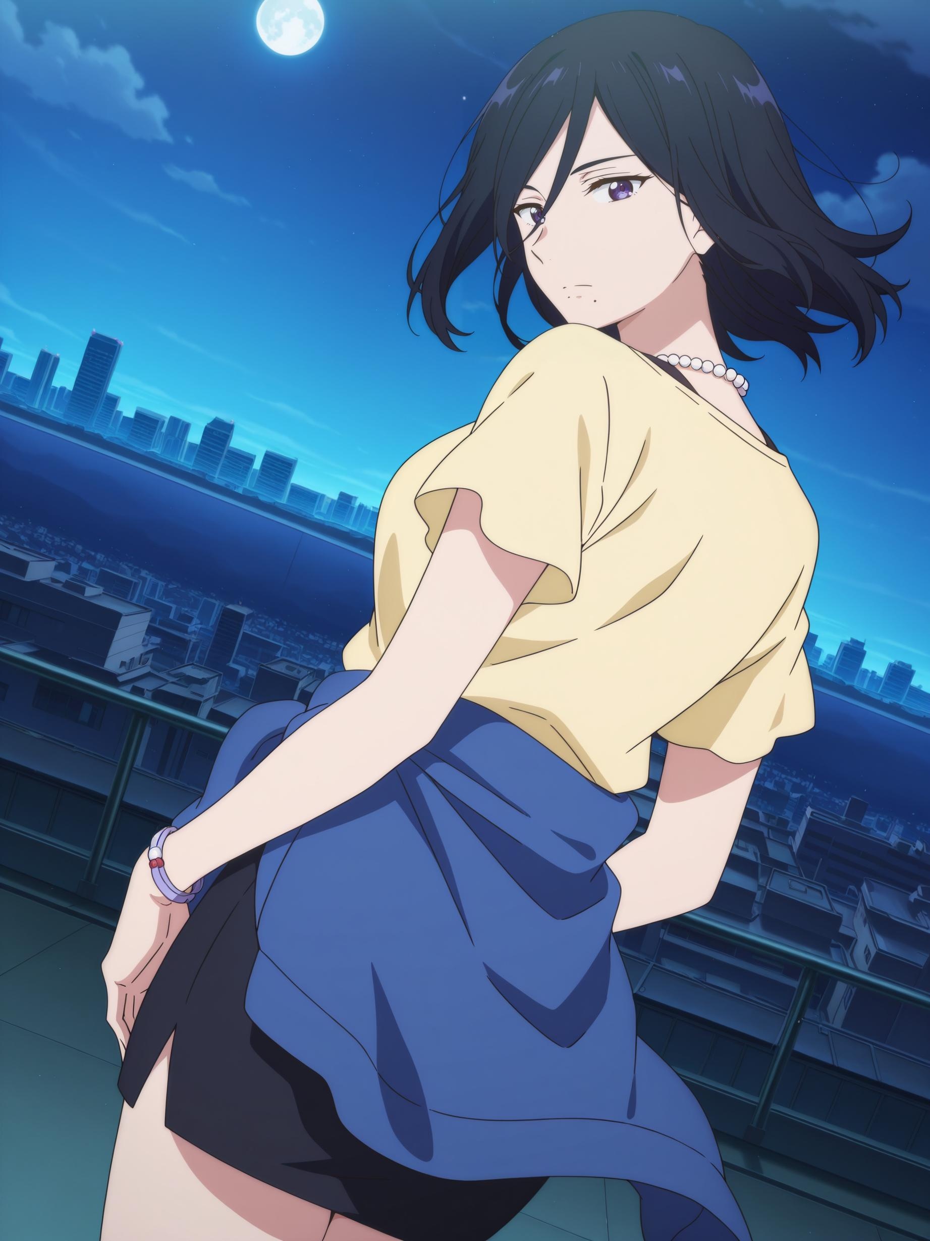 AI生成動漫女孩 - 名瀨泉：境界的彼方白皙肌膚 美胸完美曲線下展現撩人姿勢 80P