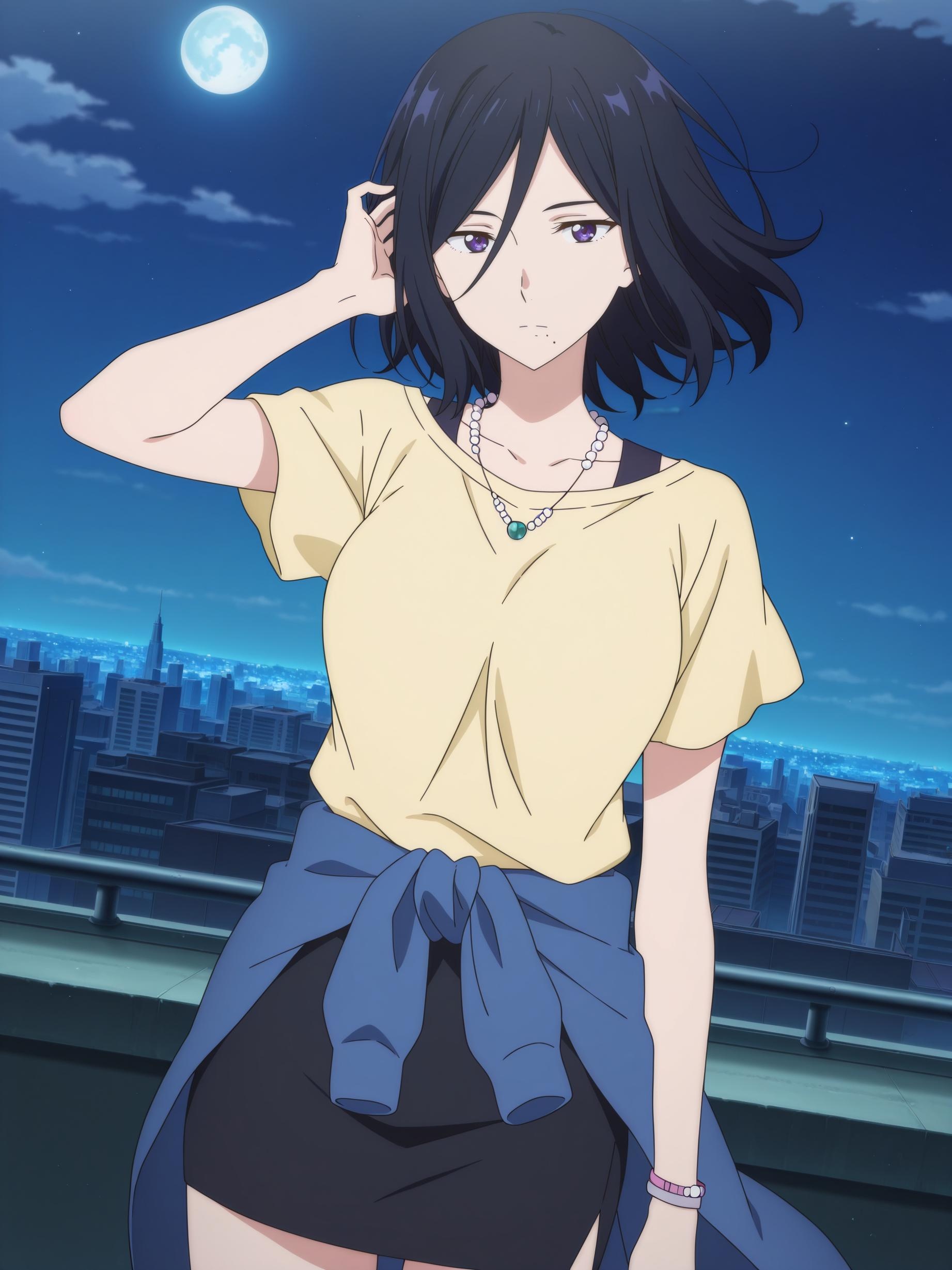 AI生成動漫女孩 - 名瀨泉：境界的彼方白皙肌膚 美胸完美曲線下展現撩人姿勢 80P