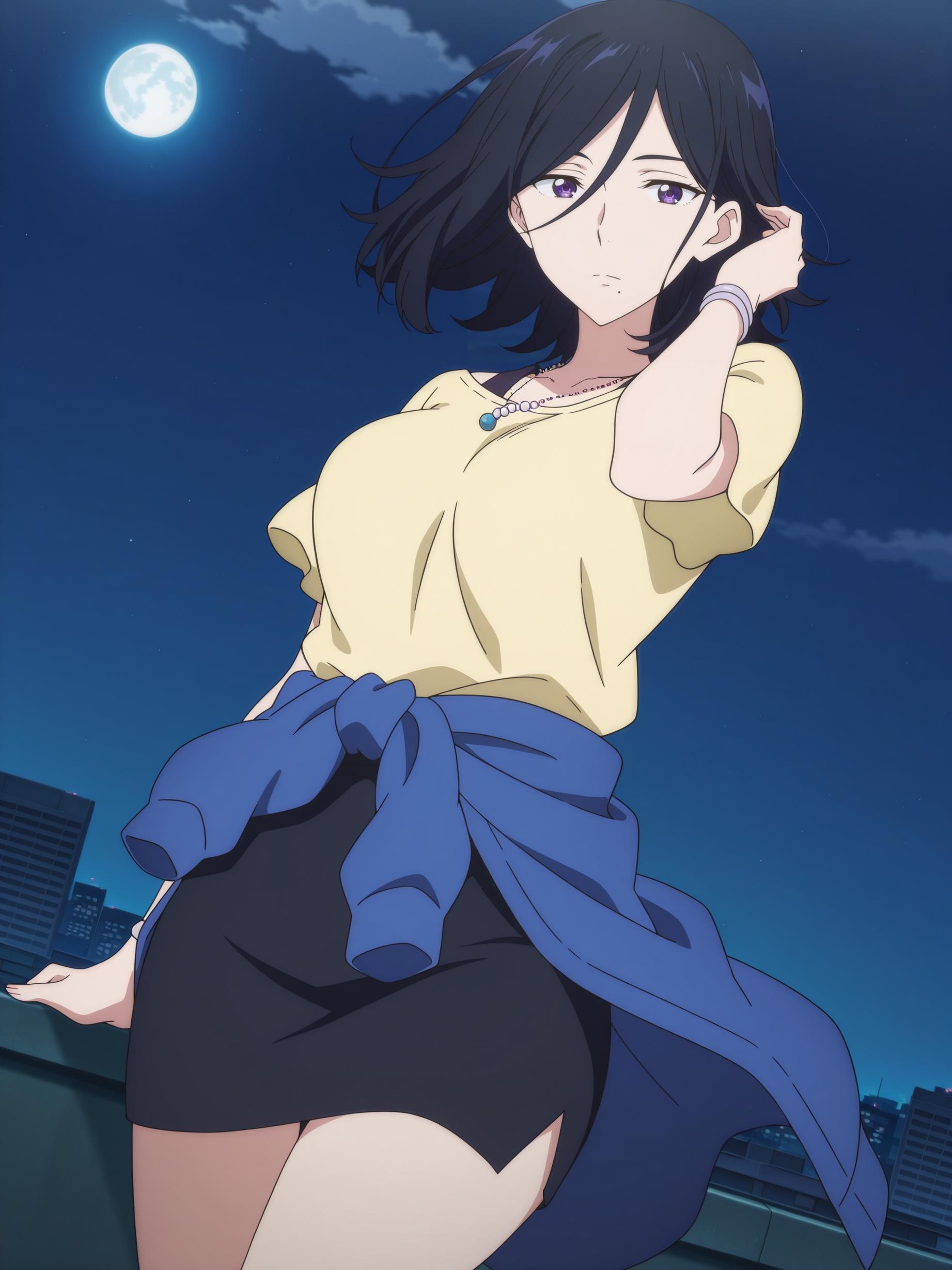 AI生成動漫女孩 - 名瀨泉：境界的彼方白皙肌膚 美胸完美曲線下展現撩人姿勢 80P