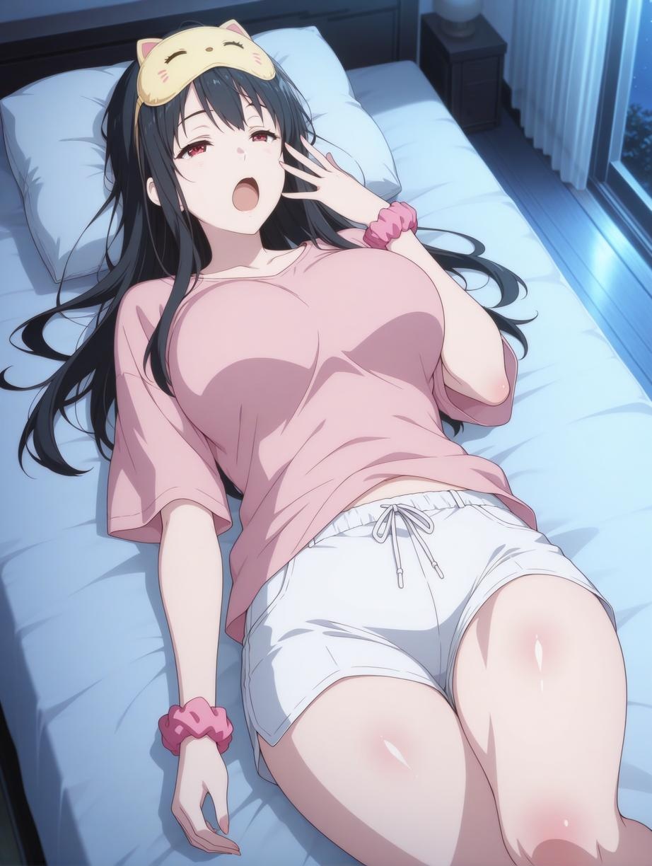 「AI生成アニメ少女 - 名濑美月：境界の彼方 湿身少女 白虎の美胸が浴室で魅惑のポーズを披露 53P」