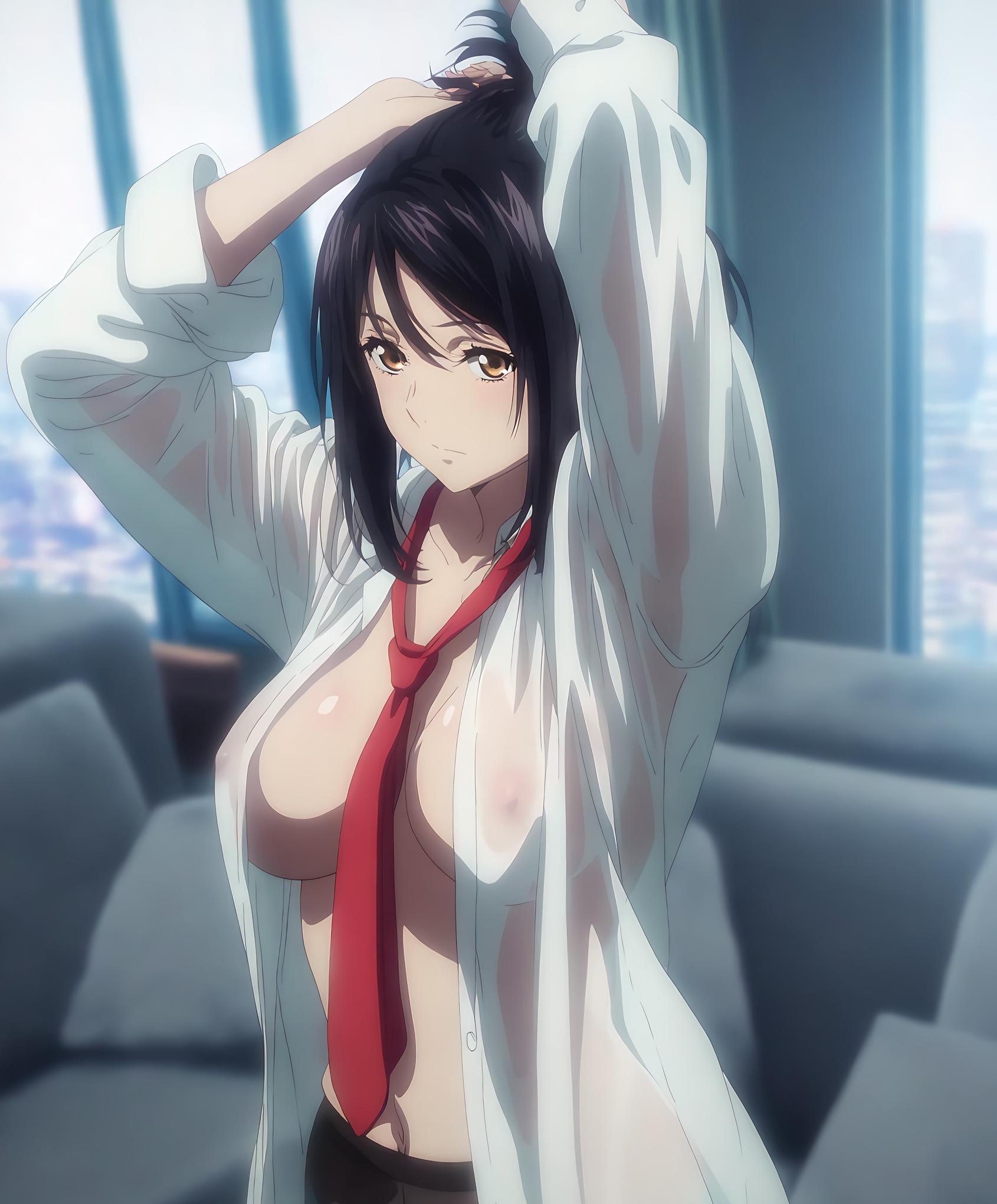 AI สร้างสาวอนิเมะ - 姬柊雪菜: 噬血狂袭白虎少女 ท่าทางเย้ายวนในชุดเปิดเผยเซ็กซี่ 102P
