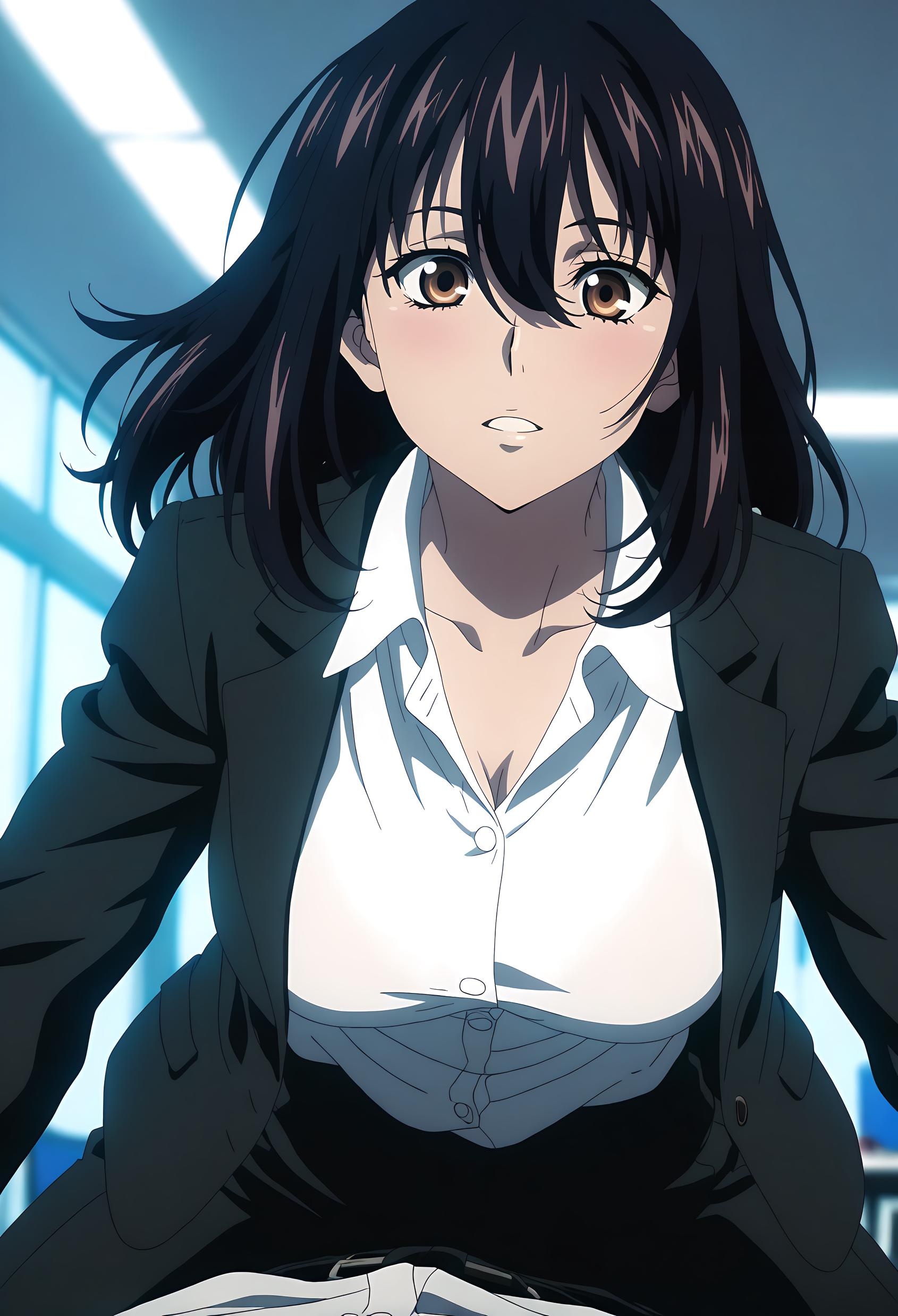 AI สร้างสาวอนิเมะ - 姬柊雪菜: 噬血狂袭白虎少女 ท่าทางเย้ายวนในชุดเปิดเผยเซ็กซี่ 102P