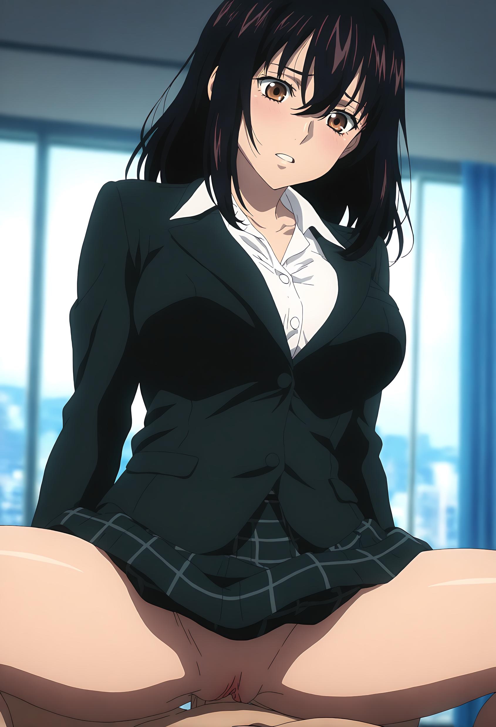 AI สร้างสาวอนิเมะ - 姬柊雪菜: 噬血狂袭白虎少女 ท่าทางเย้ายวนในชุดเปิดเผยเซ็กซี่ 102P