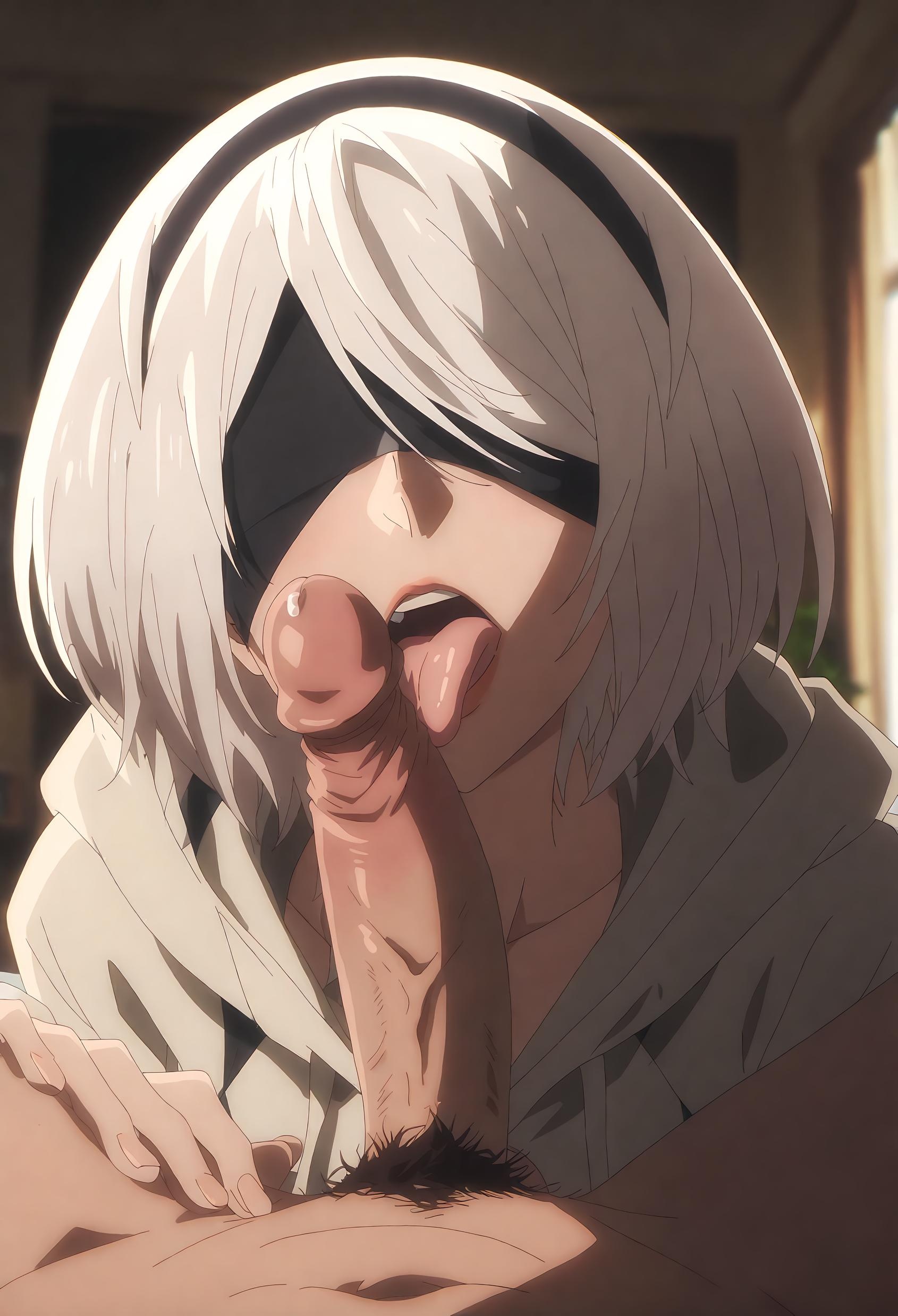 Cô Gái Anime Tạo Bởi AI - 尤尔哈2B：尼尔机械纪元白虎少女 Thể Hiện Sự Quyến Rũ Tột Độ Với 72P Pose Gợi Cảm