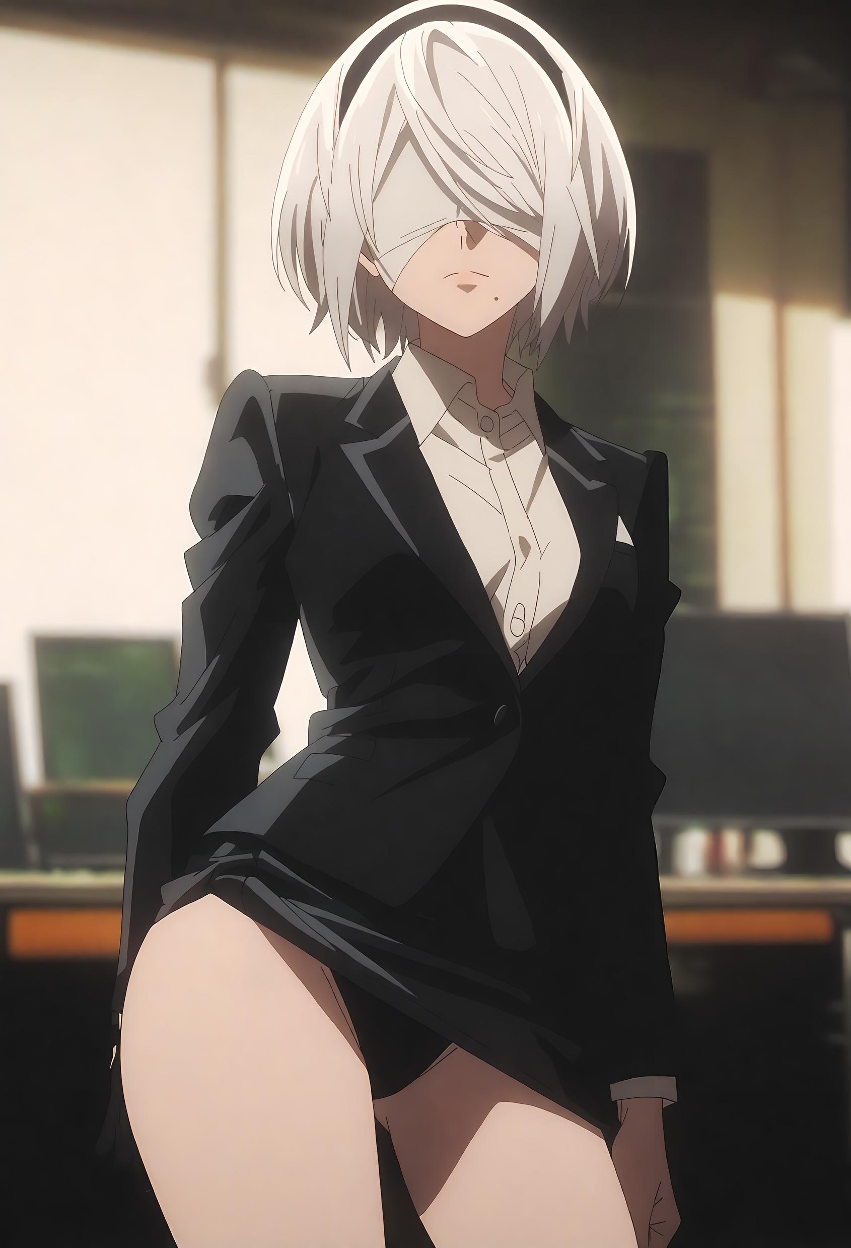 Cô Gái Anime Tạo Bởi AI - 尤尔哈2B：尼尔机械纪元白虎少女 Thể Hiện Sự Quyến Rũ Tột Độ Với 72P Pose Gợi Cảm